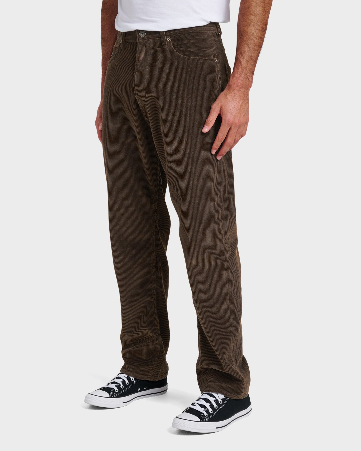 Landers Cord Pants - Chocolate Brown Chocolate Brown Quick Silver