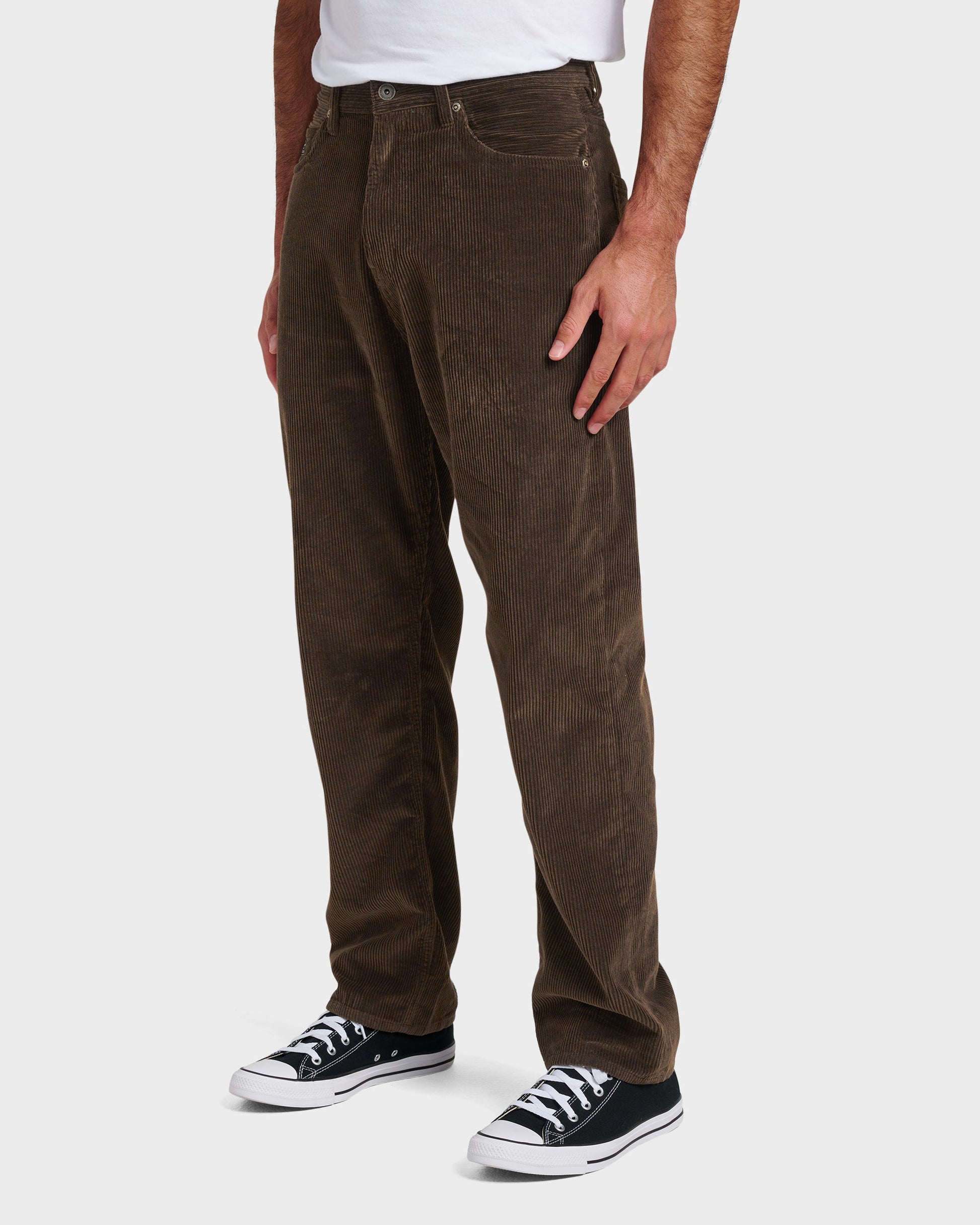 Landers Cord Pants - Chocolate Brown Chocolate Brown Quick Silver