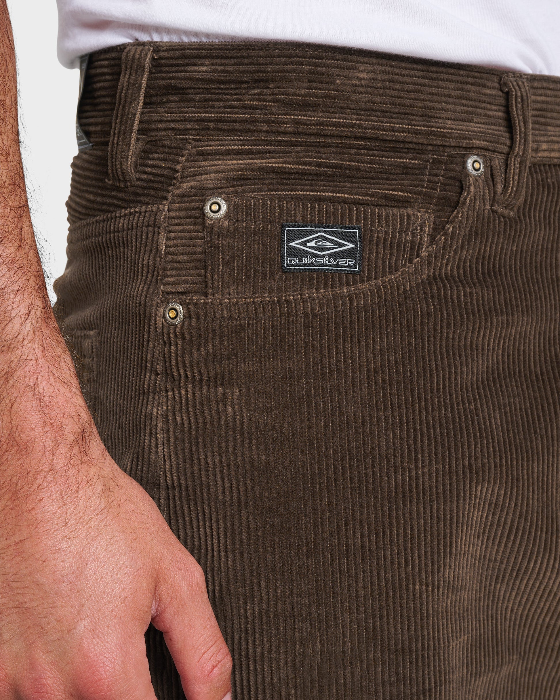 Landers Cord Pants - Chocolate Brown Chocolate Brown Quick Silver