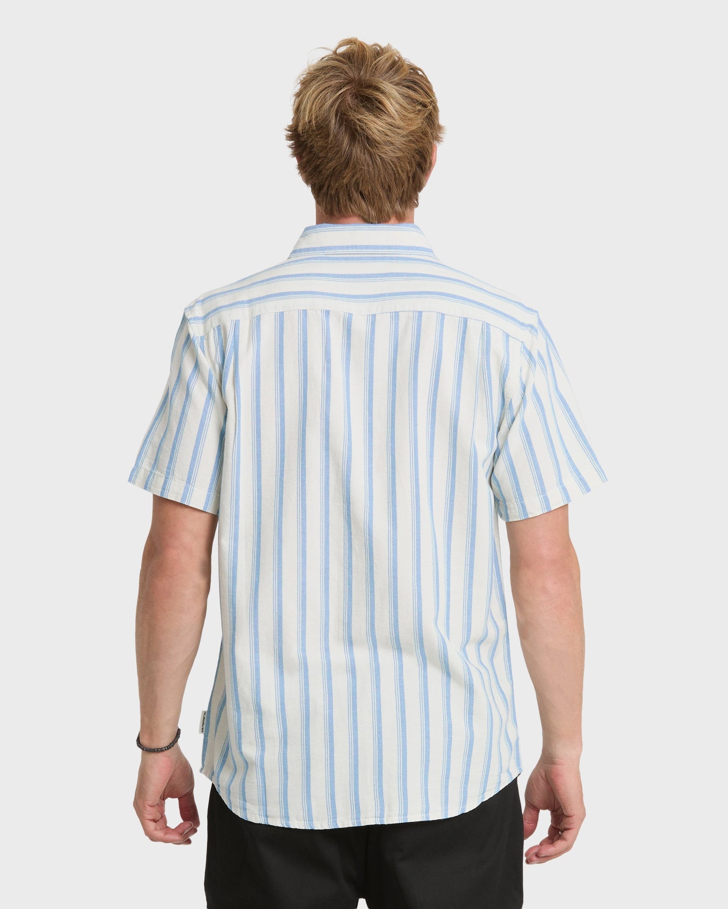 Oxford Stripe Classic Short Sleeve Shirt - Niagara Niagara Quick Silver