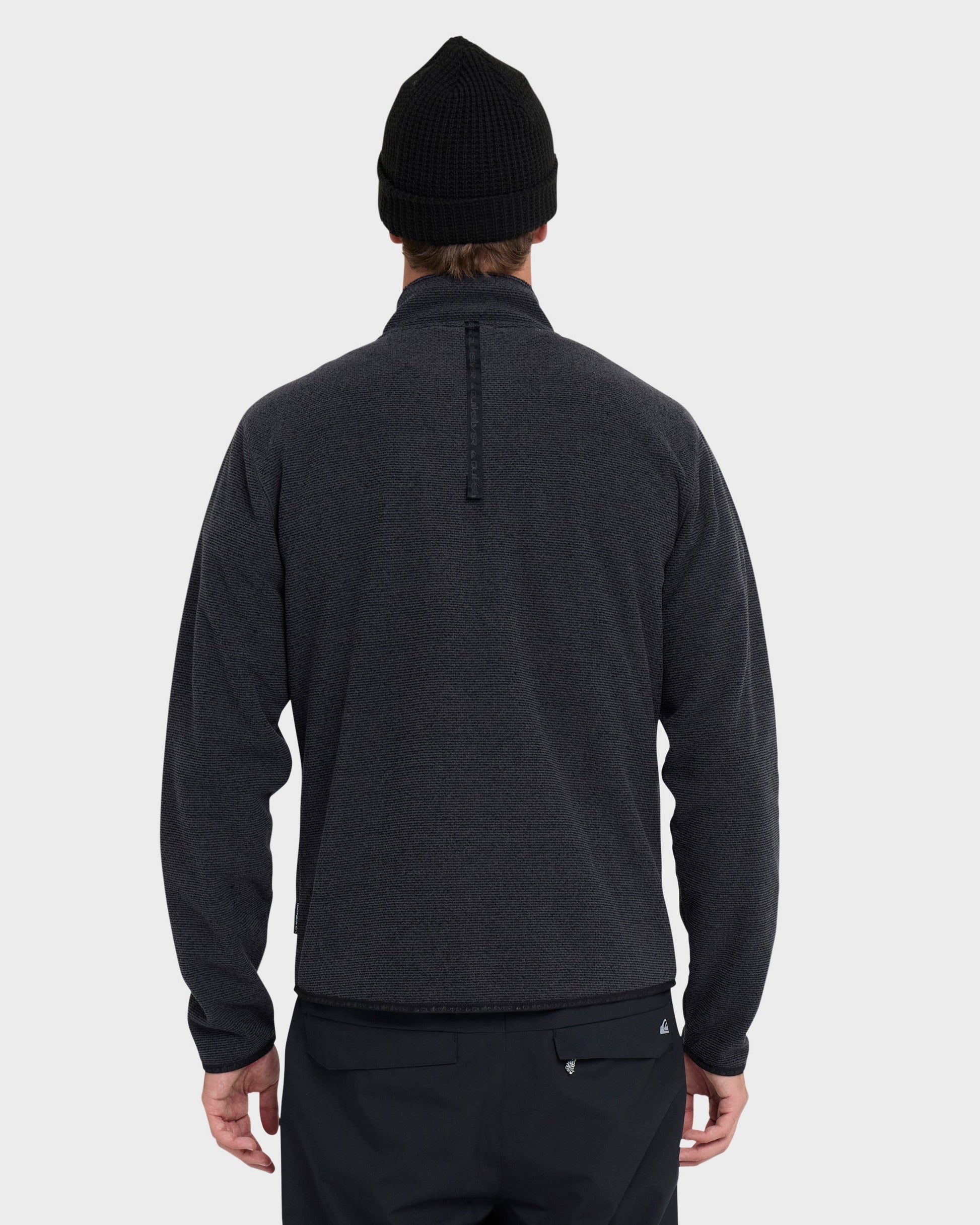 Aker Full Zip Technical Fleece - Black Black Quick Silver