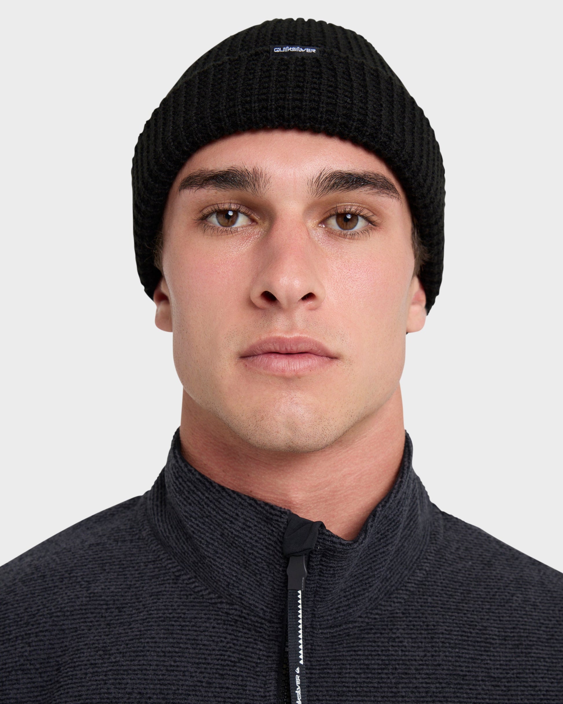 Aker Full Zip Technical Fleece - Black Black Quick Silver