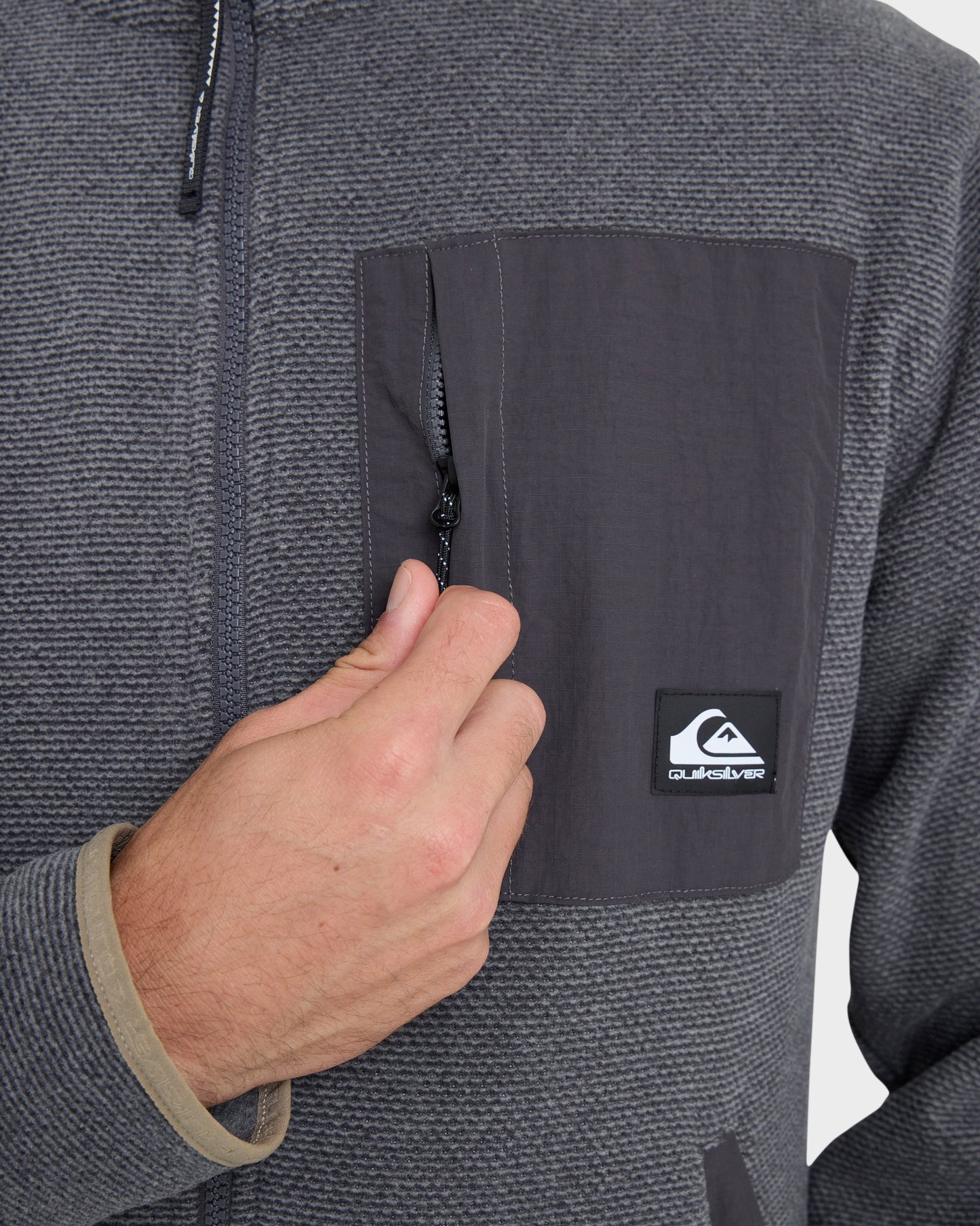 Aker Full Zip Technical Fleece - Quarry Quarry Quick Silver