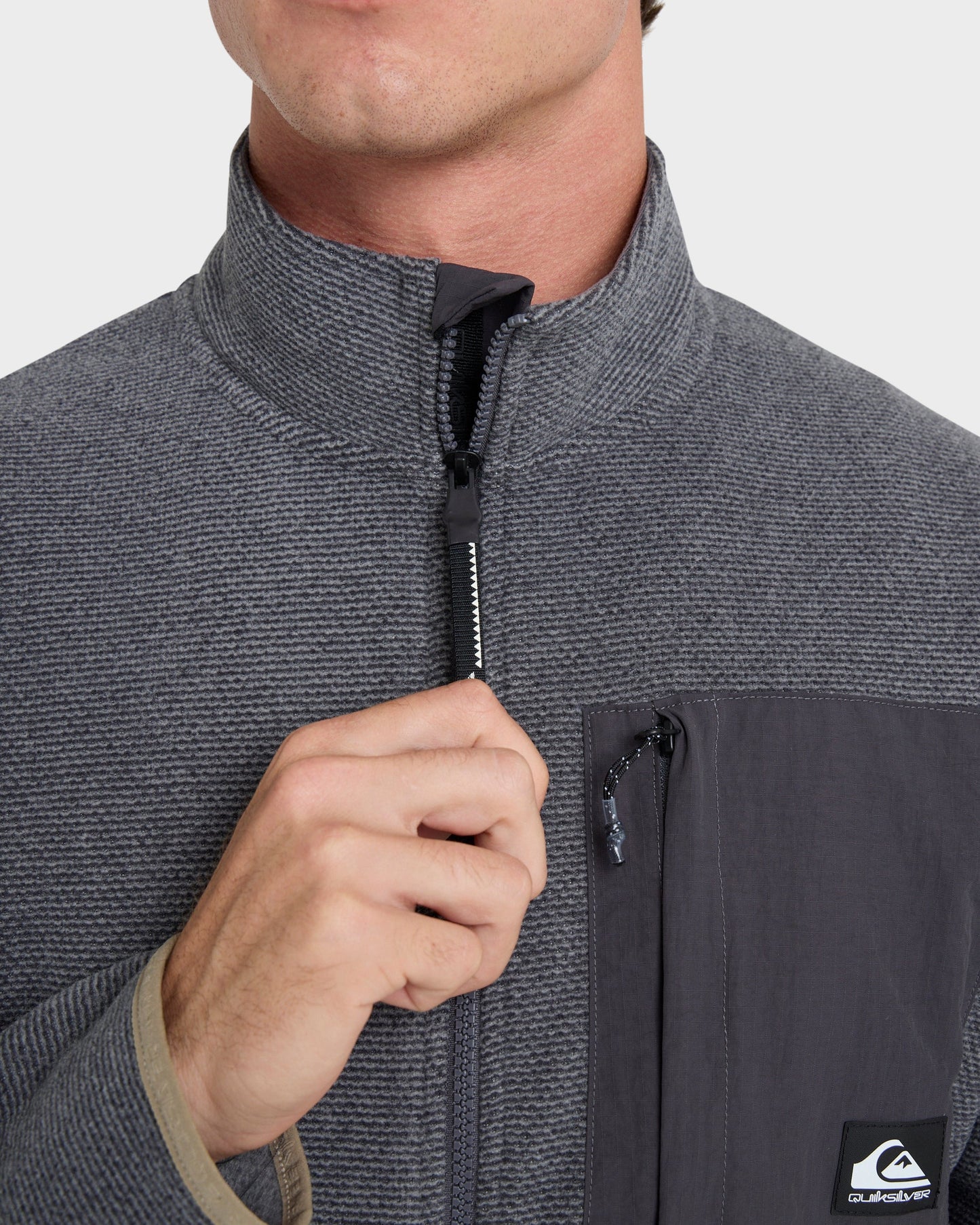 Aker Full Zip Technical Fleece - Quarry Quarry Quick Silver