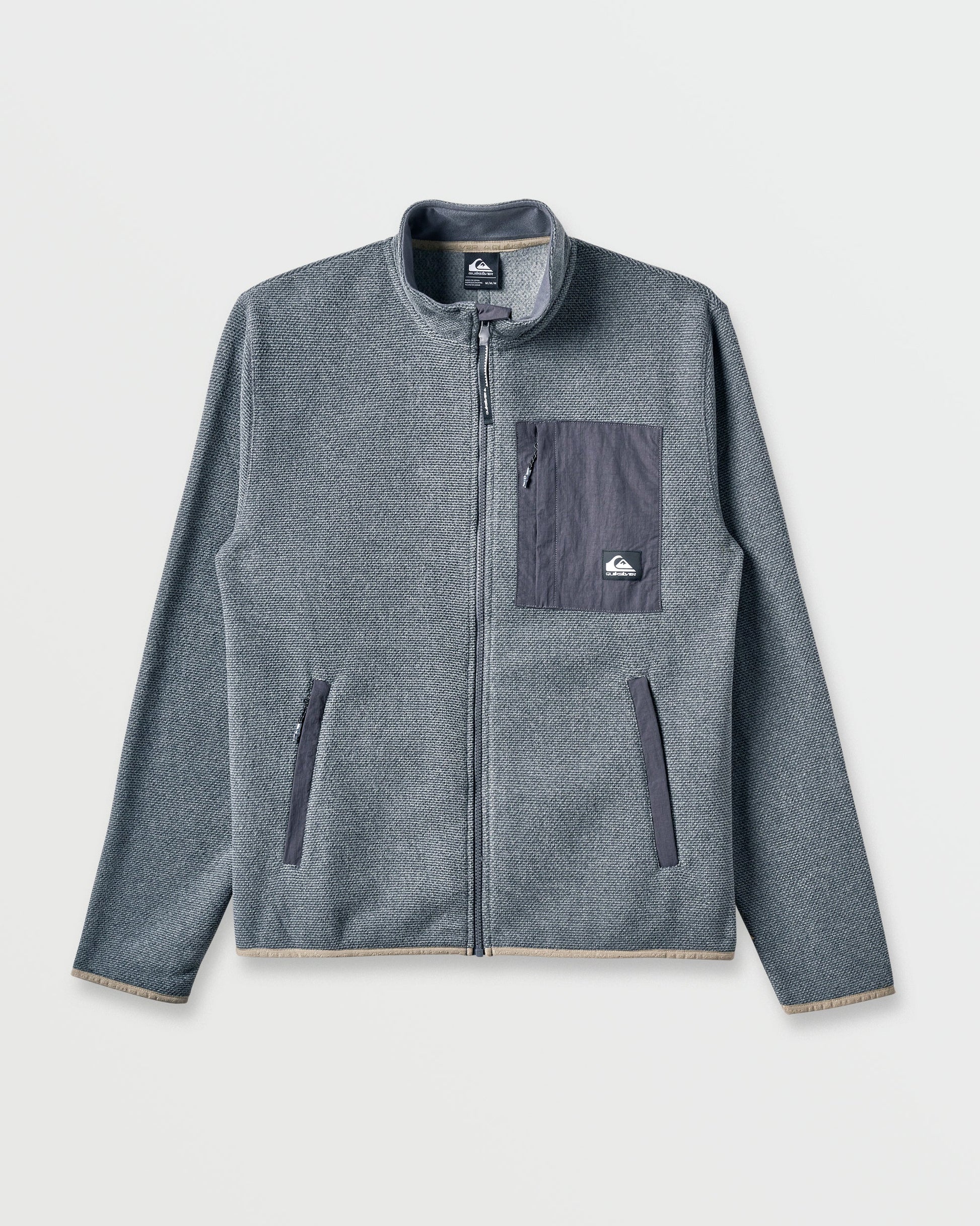 Aker Full Zip Technical Fleece - Quarry Quarry Quick Silver