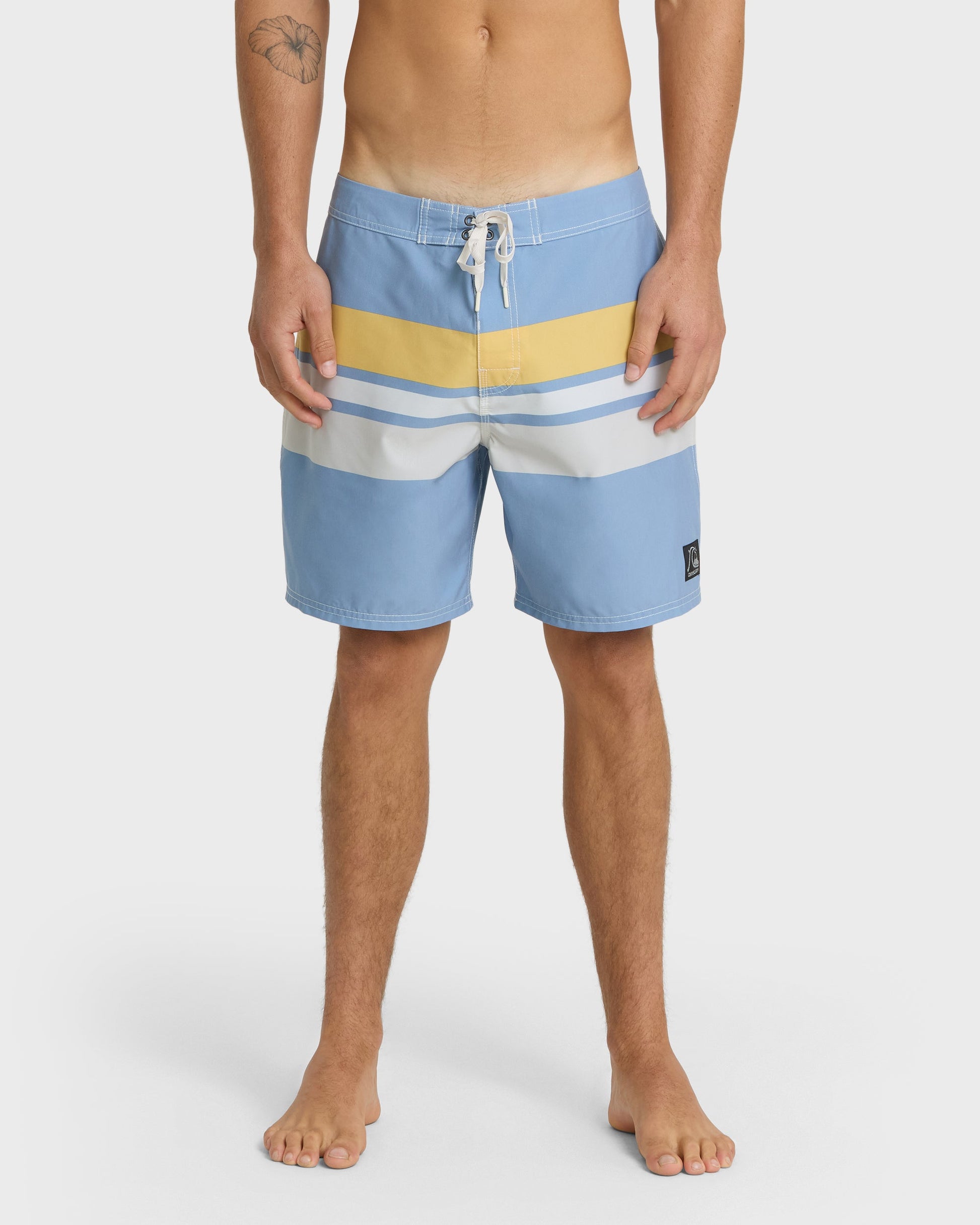 Original Straight Leg 18" Boardshorts - Ashley Blue Ashley Blue Quick Silver