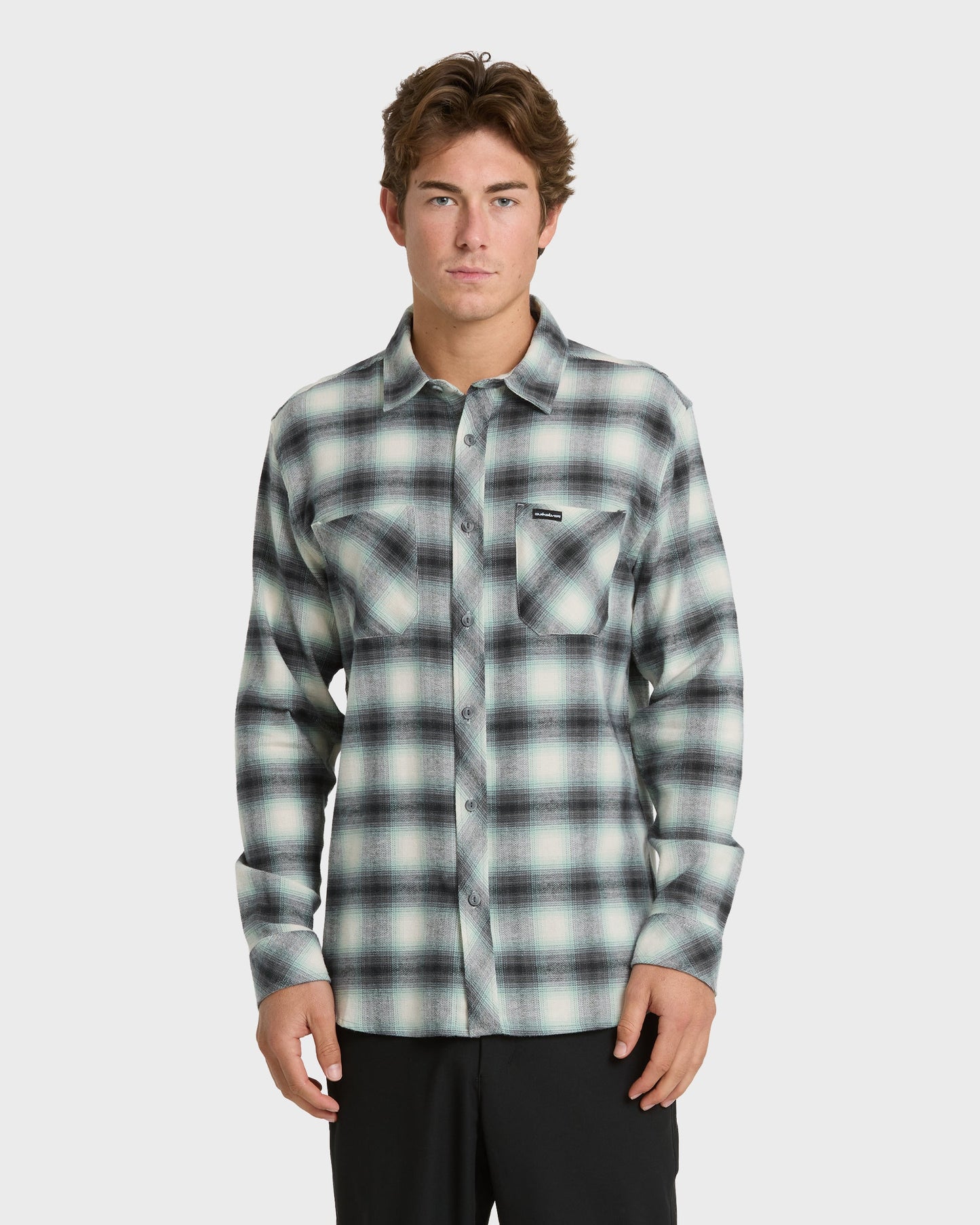 Terrace Stretch Flannel Shirt - Moonstruck Moonstruck Quick Silver