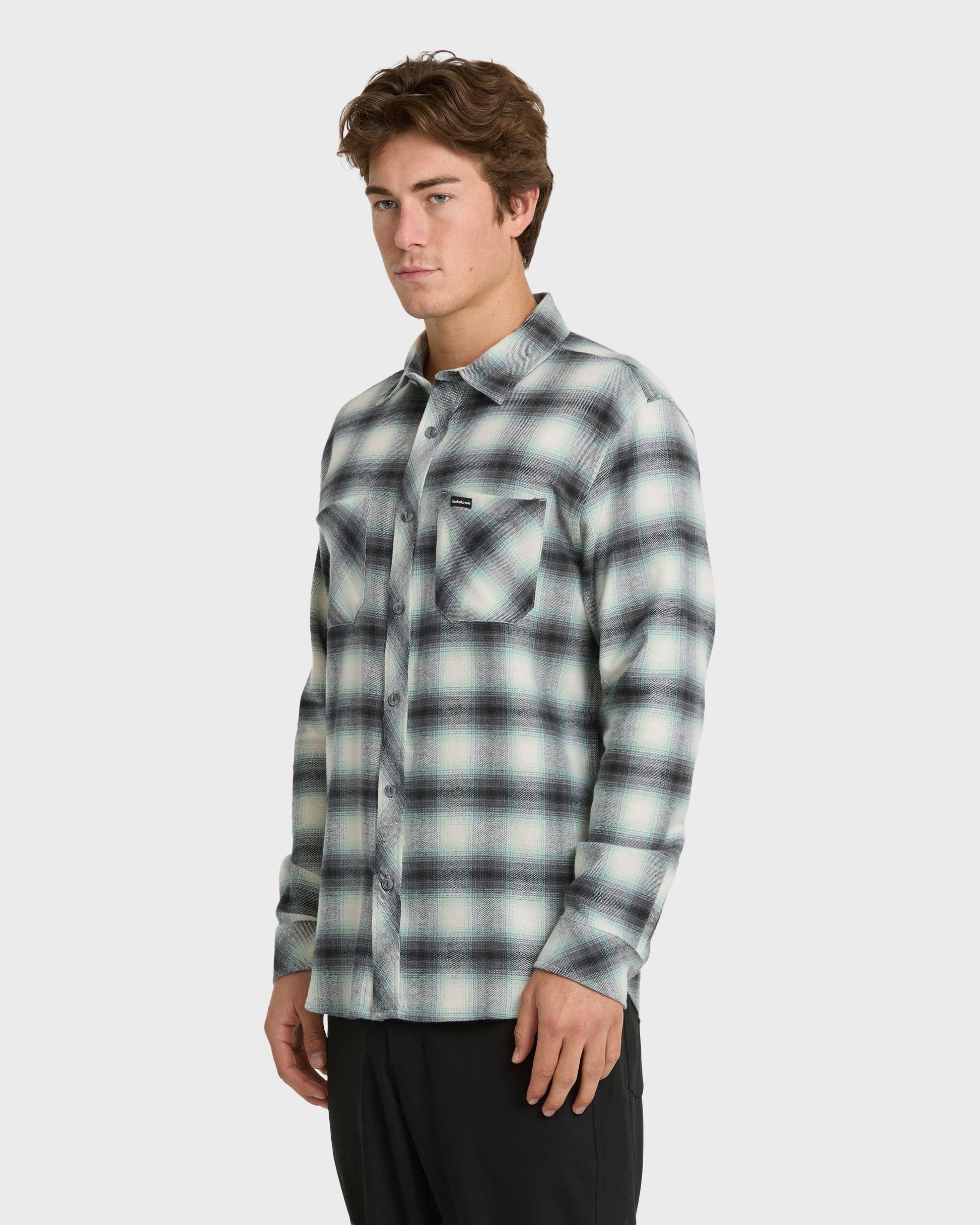 Terrace Stretch Flannel Shirt - Moonstruck Moonstruck Quick Silver