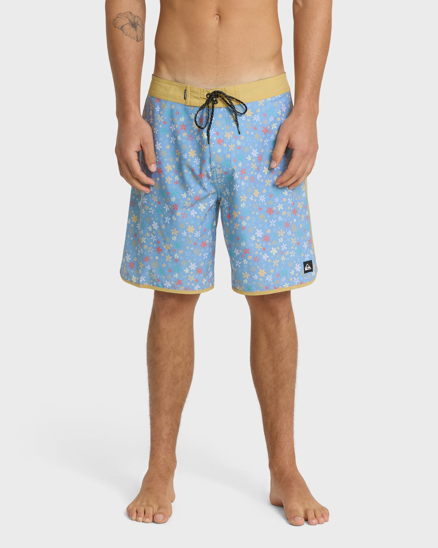 Surfsilk Scallop Ditsy 19" Boardshorts - Ashley Blue Ashley Blue Quick Silver