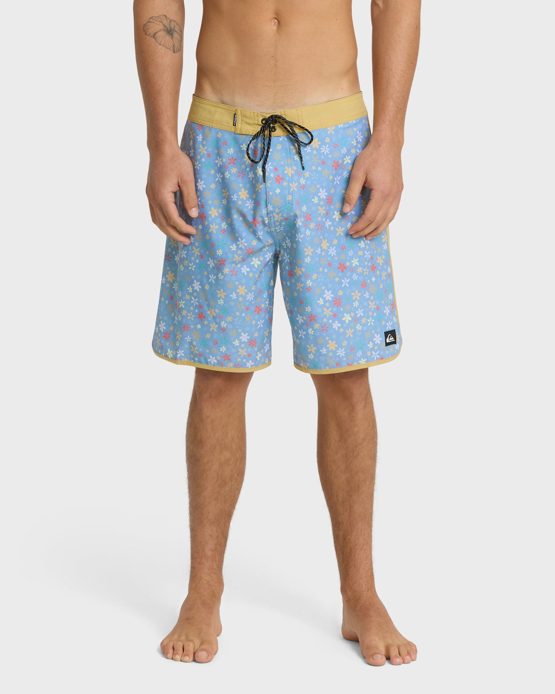 Surfsilk Scallop Ditsy 19" Boardshorts - Ashley Blue Ashley Blue Quick Silver