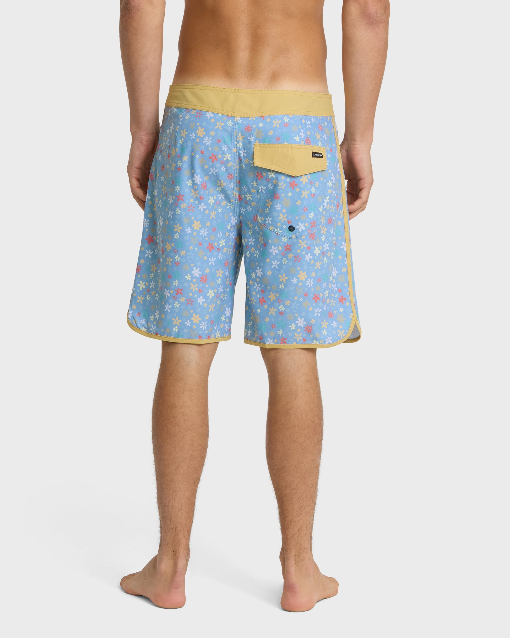 Surfsilk Scallop Ditsy 19" Boardshorts - Ashley Blue Ashley Blue Quick Silver