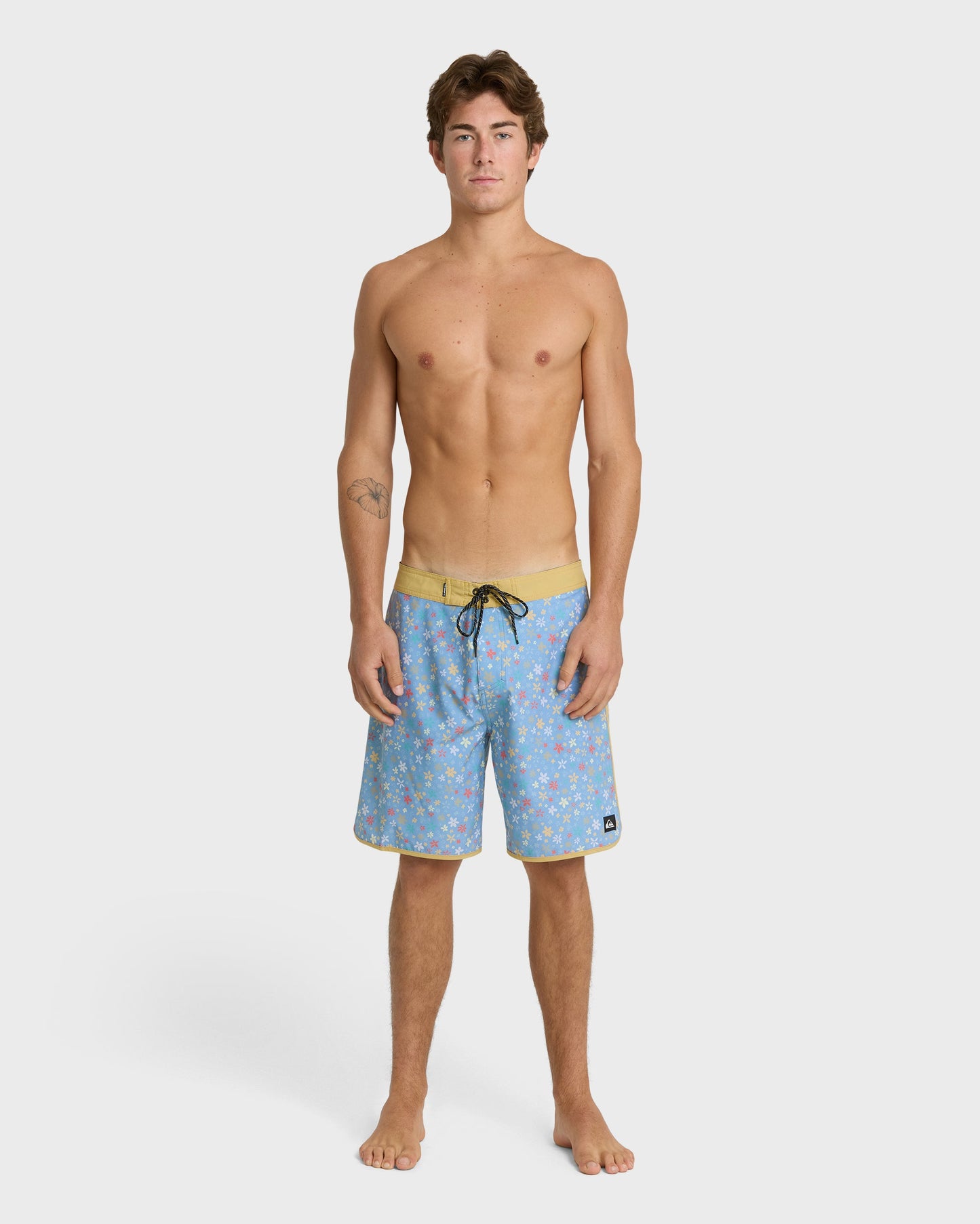 Surfsilk Scallop Ditsy 19" Boardshorts - Ashley Blue Ashley Blue Quick Silver