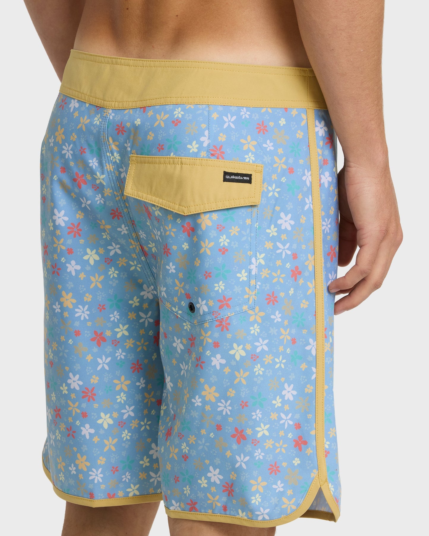 Surfsilk Scallop Ditsy 19" Boardshorts - Ashley Blue Ashley Blue Quick Silver