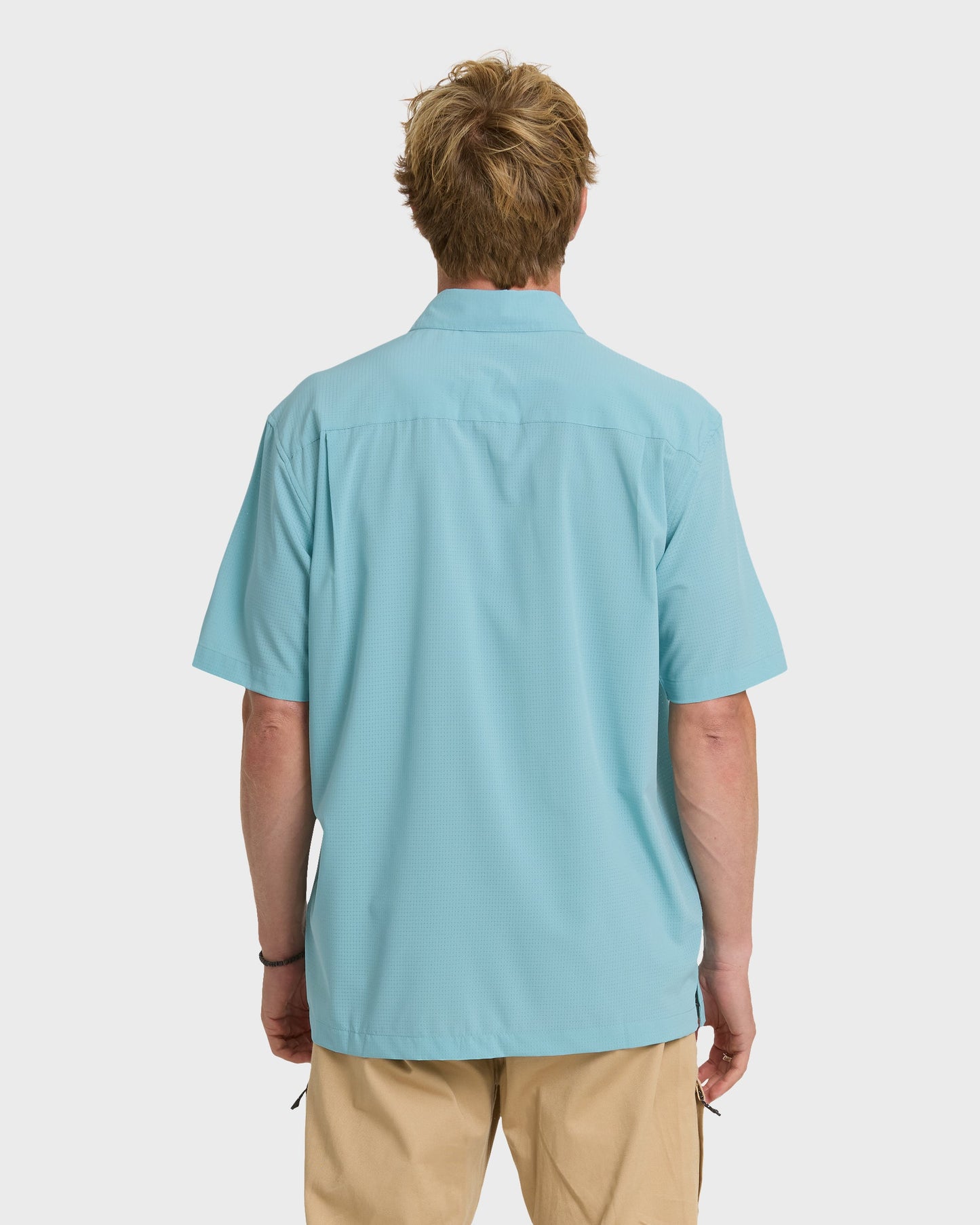 Chaser Short Sleeve Woven Shirt - Reef Waters Reef Waters Quick Silver