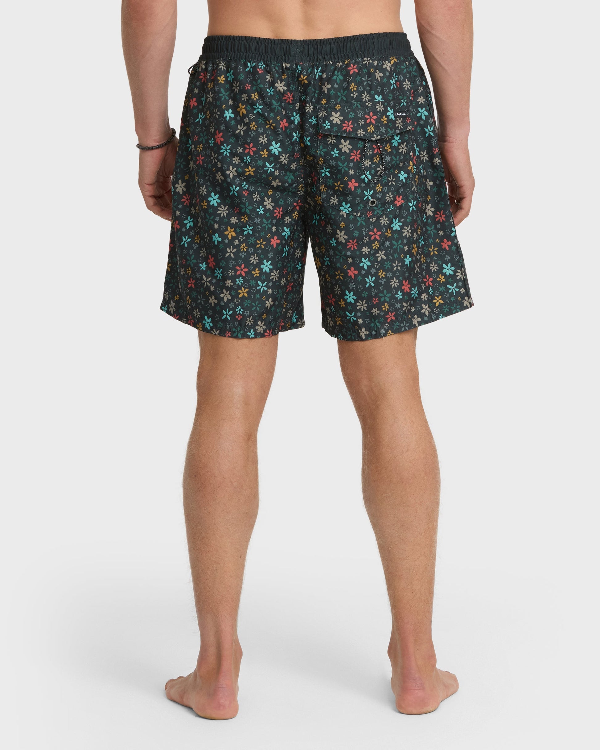 Everyday Ditsy Floral Swim Trunks - Black Black Quick Silver