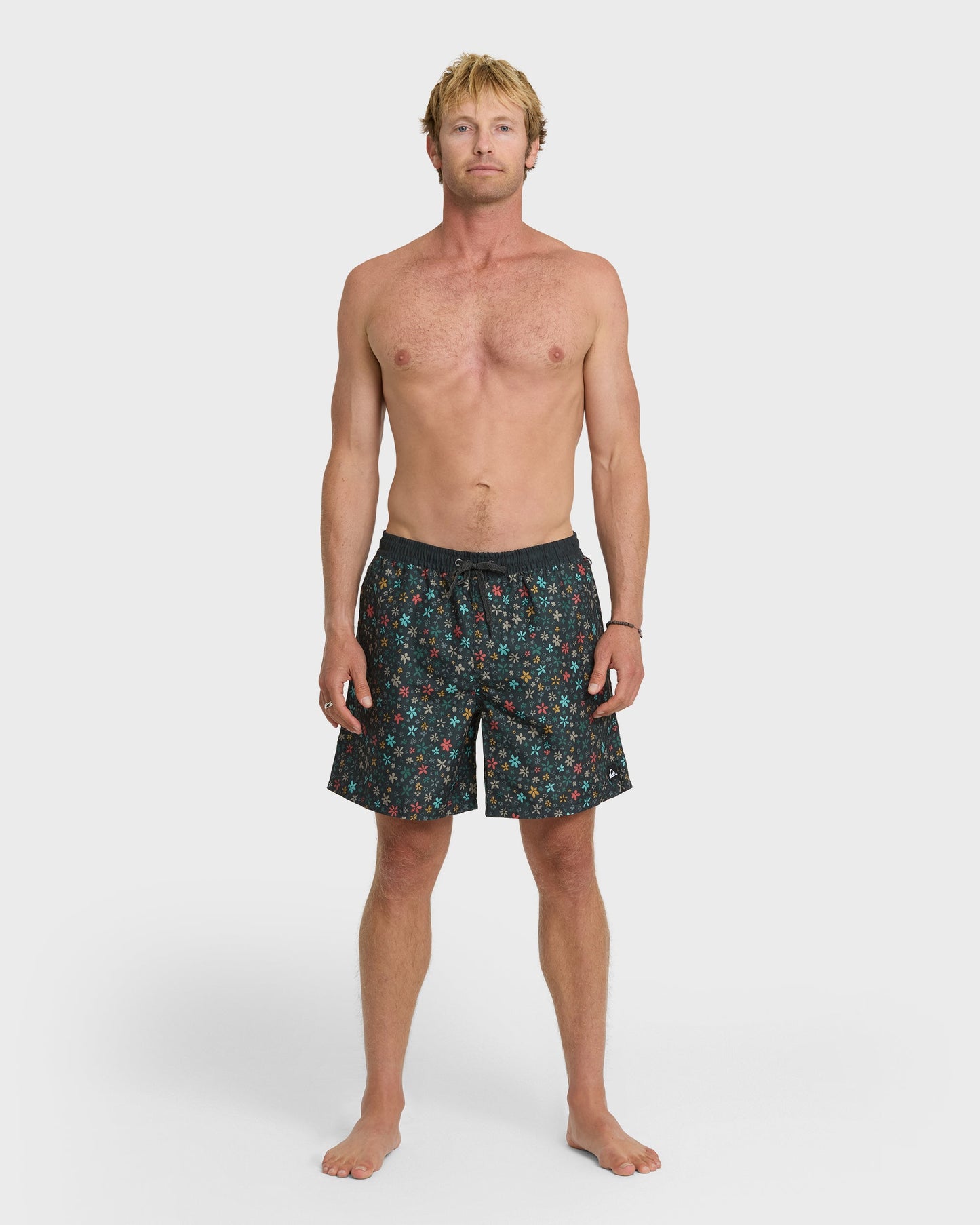 Everyday Ditsy Floral Swim Trunks - Black Black Quick Silver