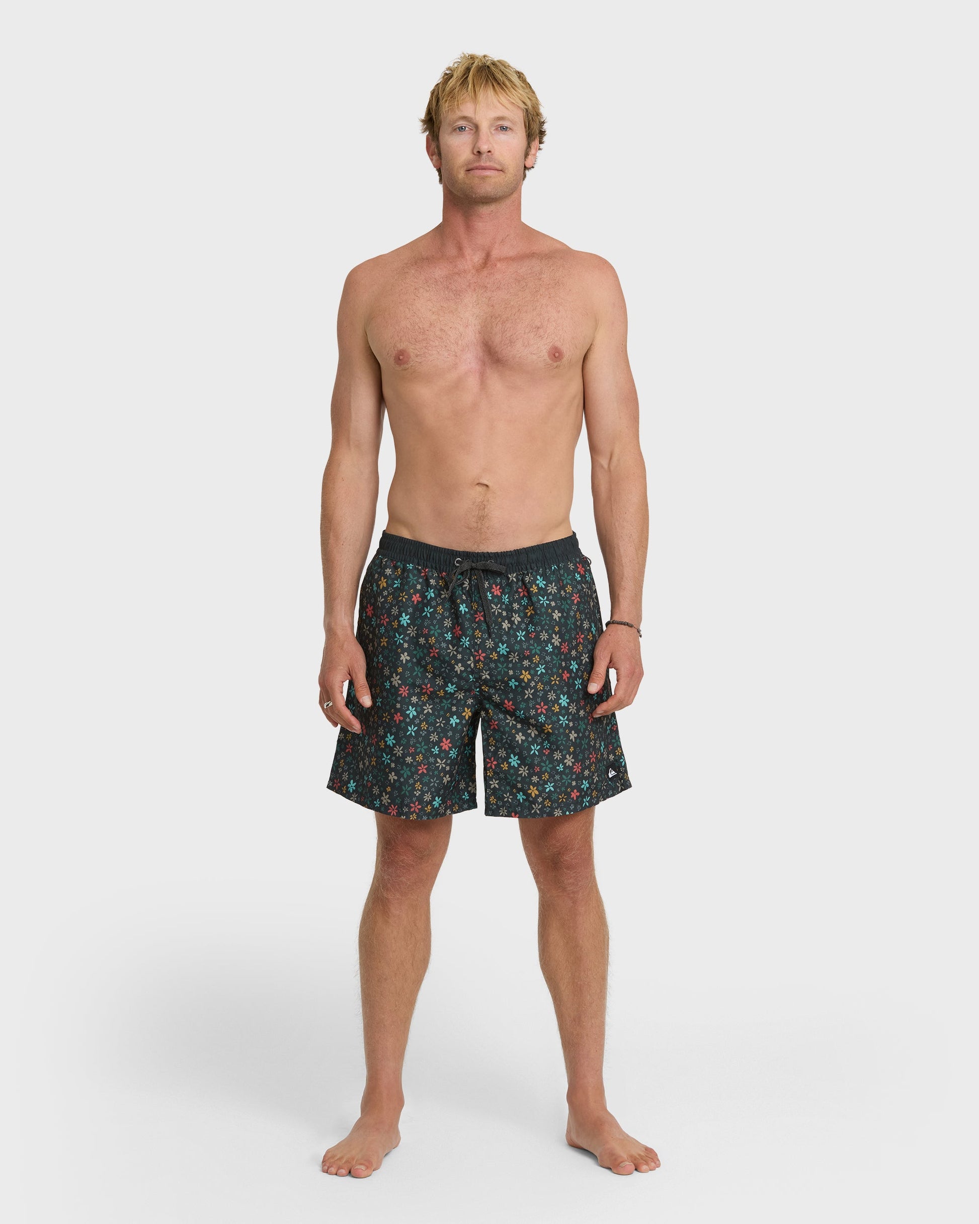 Everyday Ditsy Floral Swim Trunks - Black Black Quick Silver