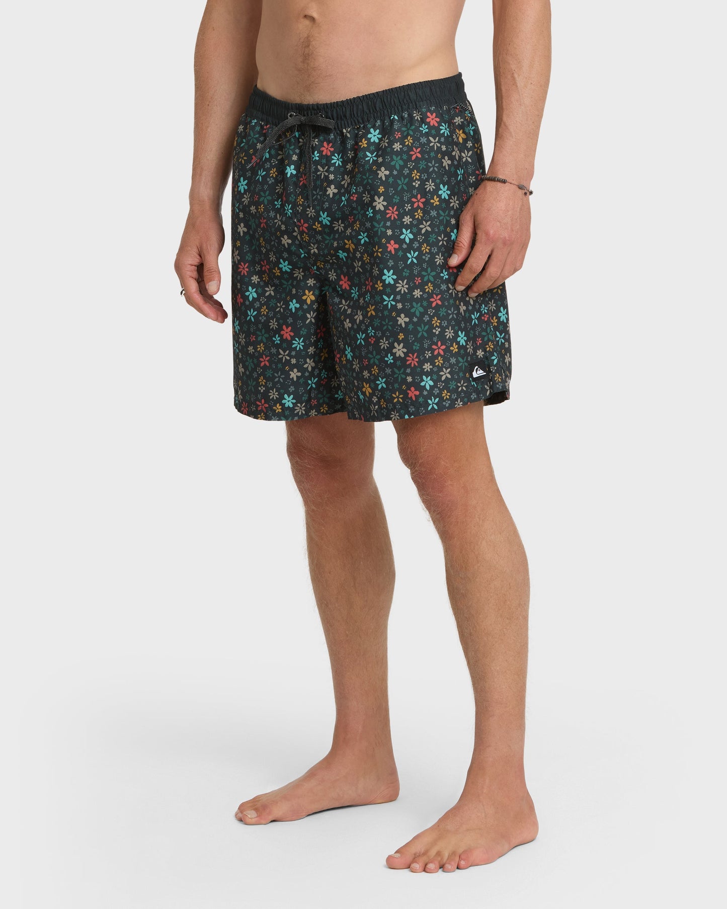 Everyday Ditsy Floral Swim Trunks - Black Black Quick Silver