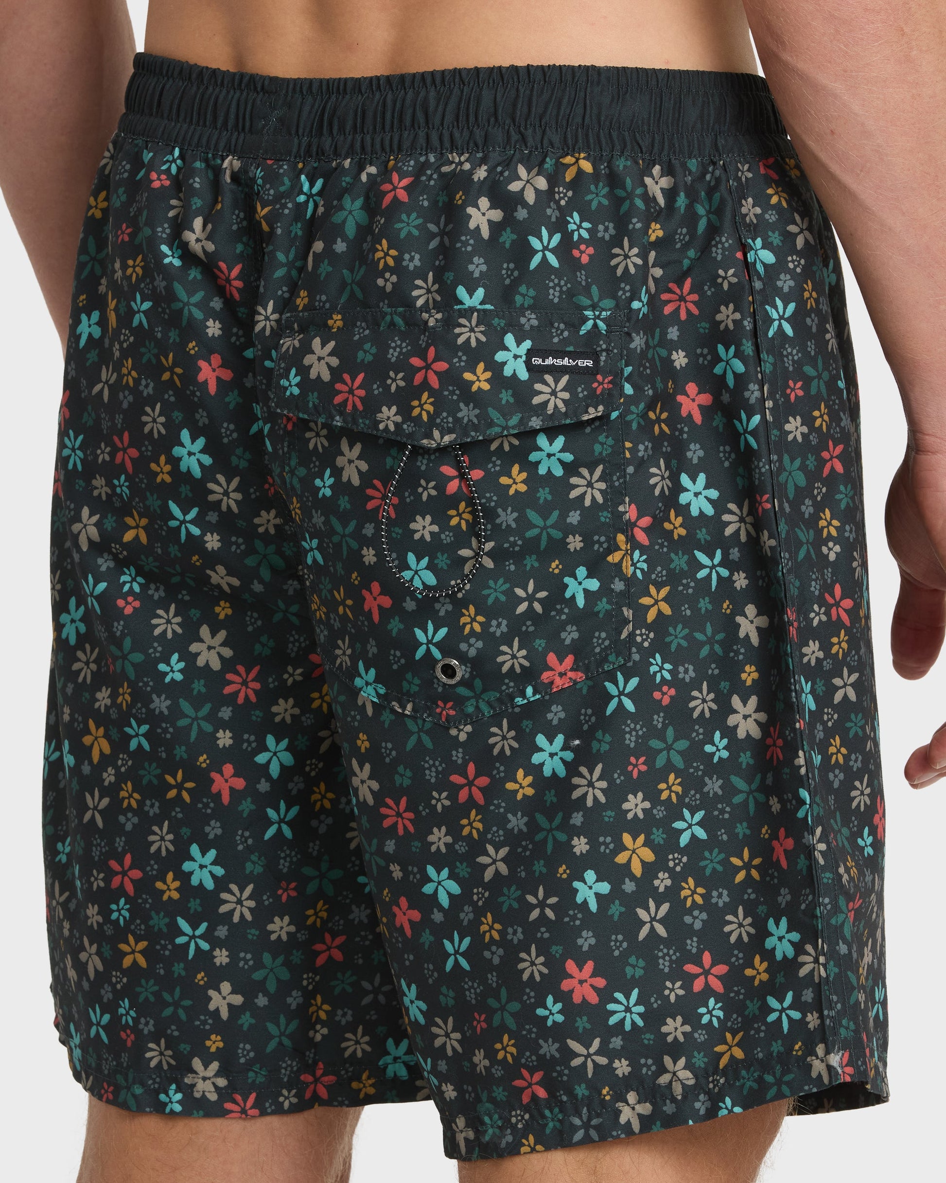 Everyday Ditsy Floral Swim Trunks - Black Black Quick Silver