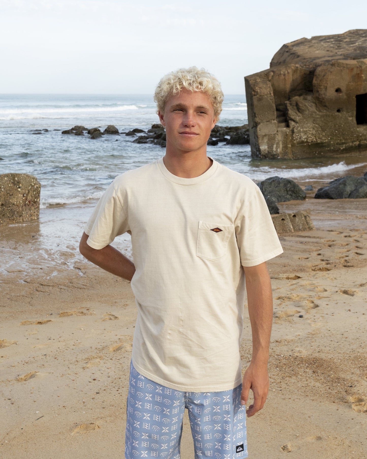 Saltwater Pocket Tee - Moonstruck Moonstruck Quick Silver