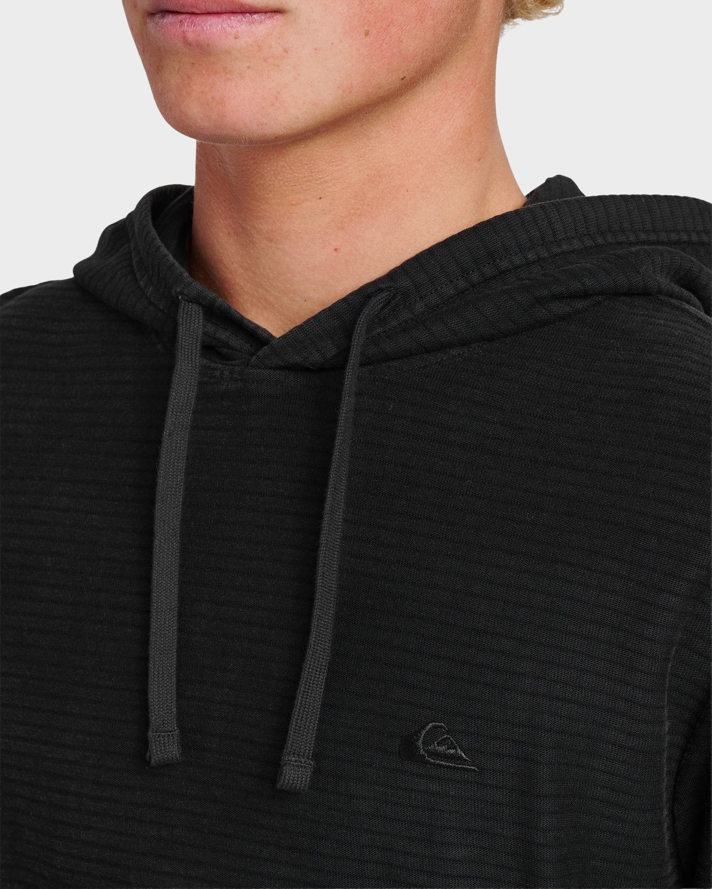 Alamitos Long Sleeve Hooded Top - Black Black Quick Silver