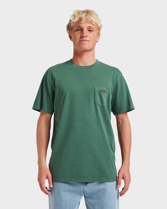 Saltwater Pocket Tee - Trekking Green Trekking Green Quick Silver