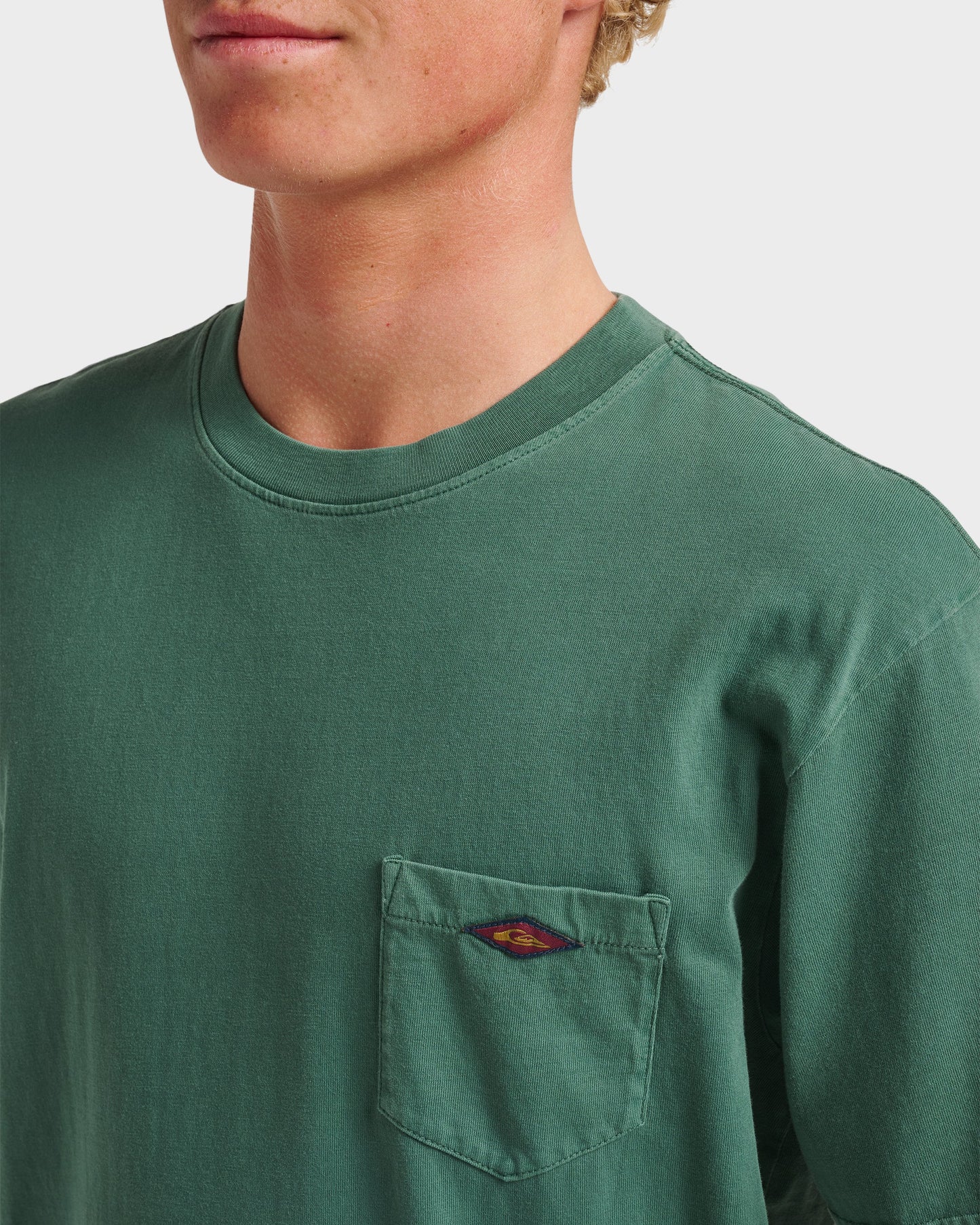 Saltwater Pocket Tee - Trekking Green Trekking Green Quick Silver
