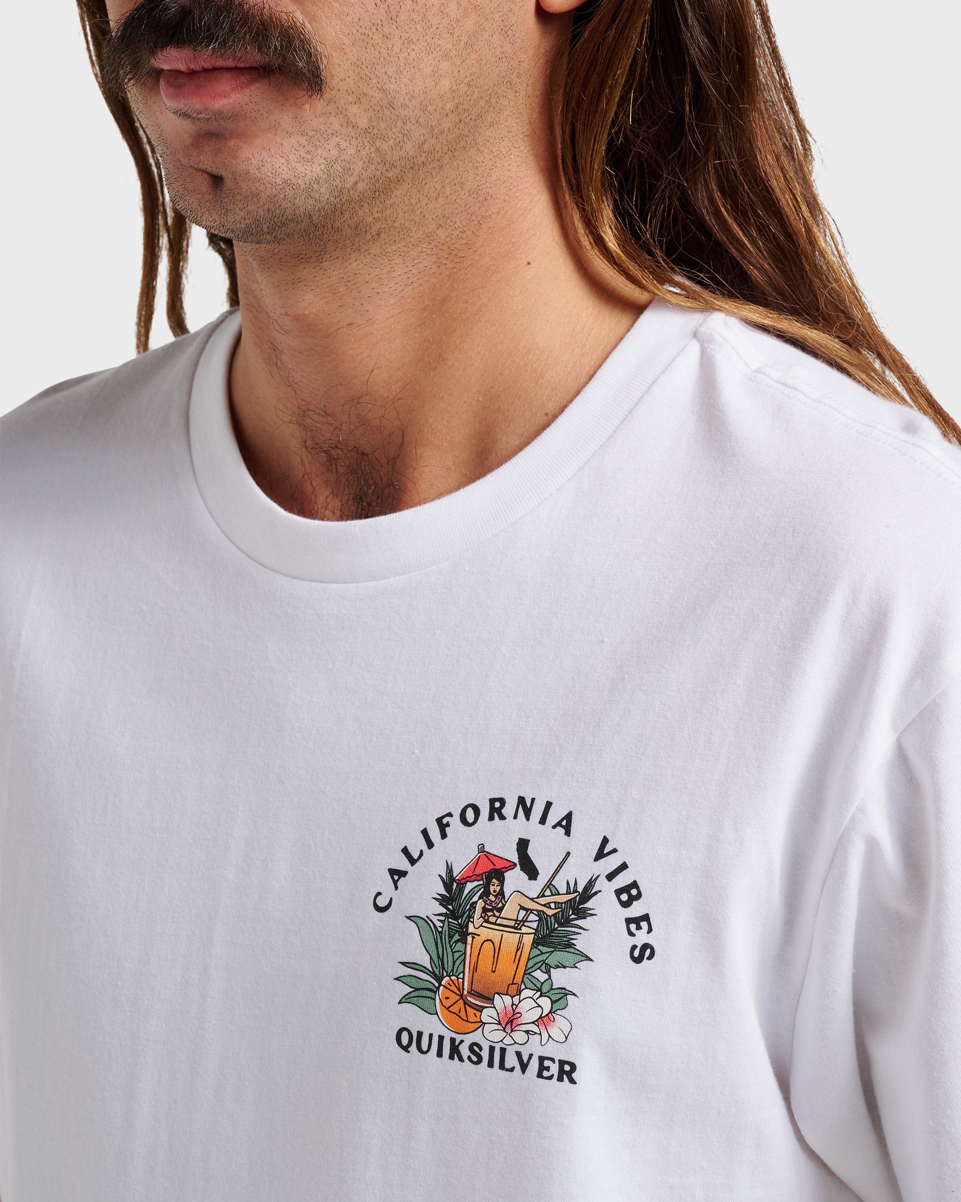 Ca California Vibes Classic T-shirt - White White Quick Silver