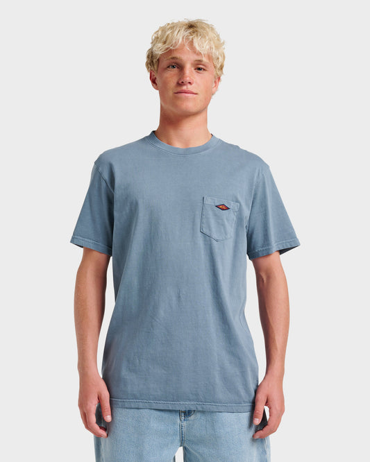 Saltwater Pocket Tee - China Blue China Blue Quick Silver