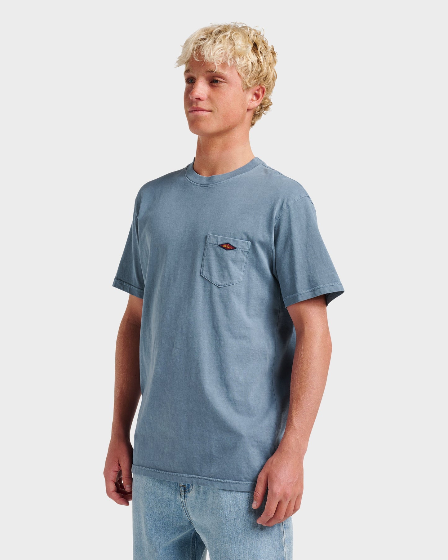 Saltwater Pocket Tee - China Blue China Blue Quick Silver