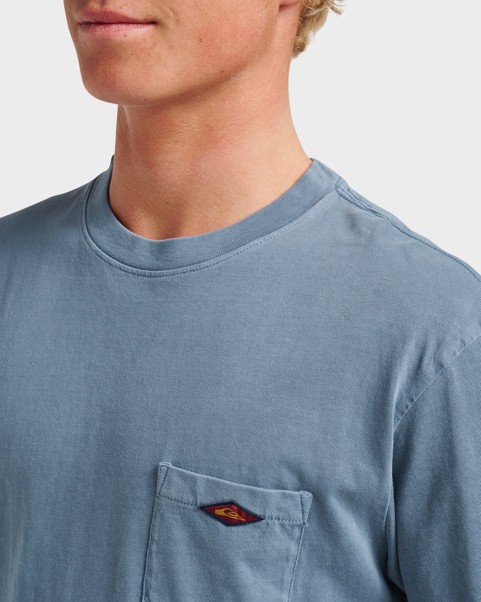 Saltwater Pocket Tee - China Blue China Blue Quick Silver