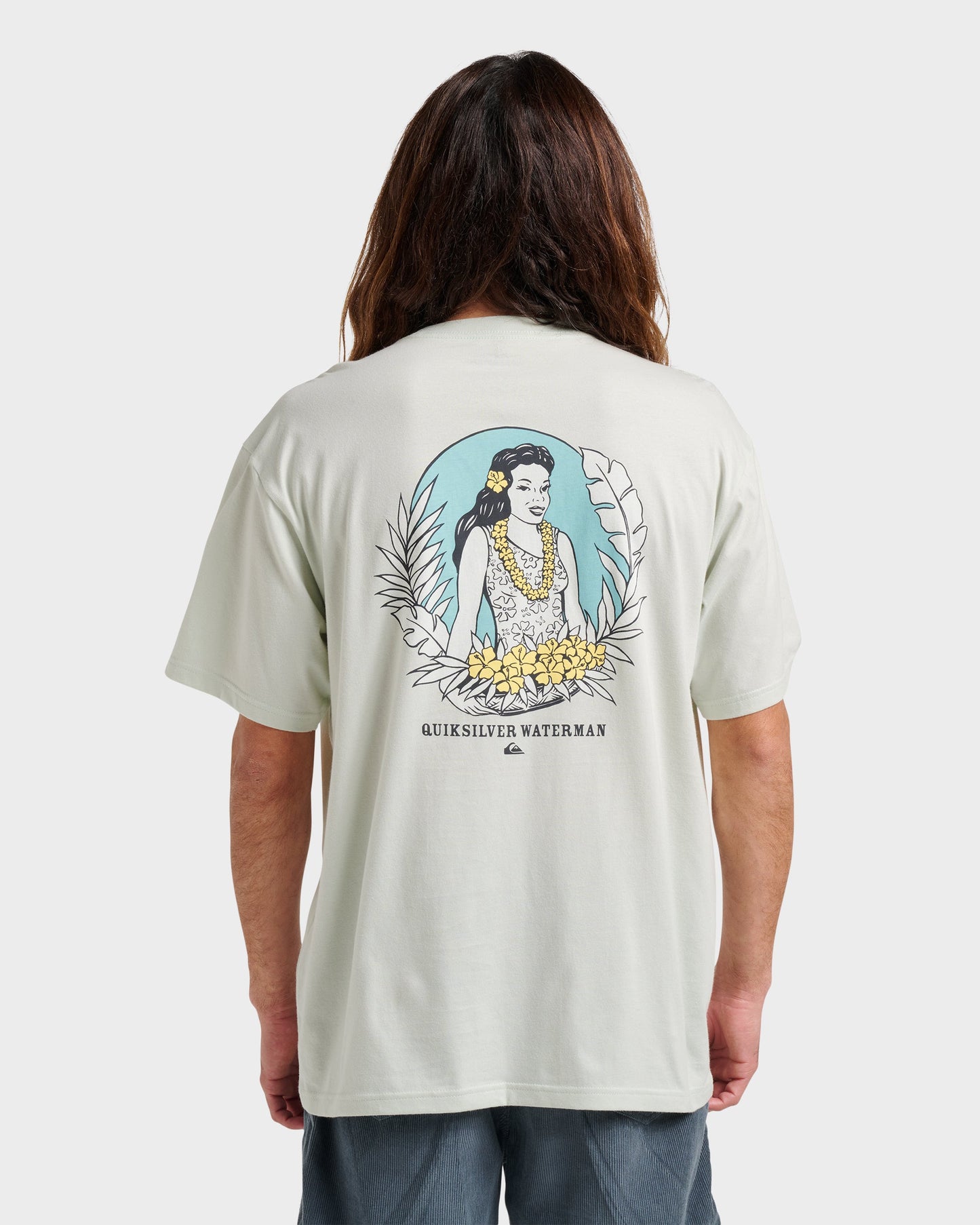 Waterman Aloha Sunset Classic T-shirt - Smoke Smoke Quick Silver