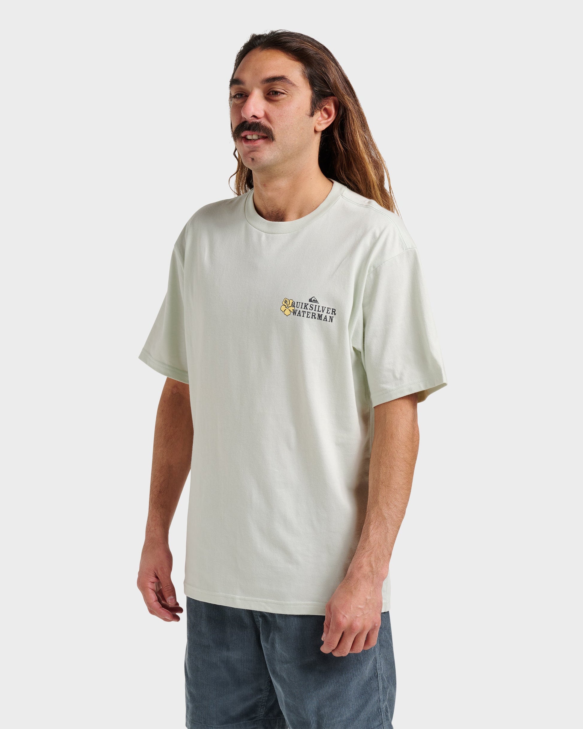 Waterman Aloha Sunset Classic T-shirt - Smoke Smoke Quick Silver