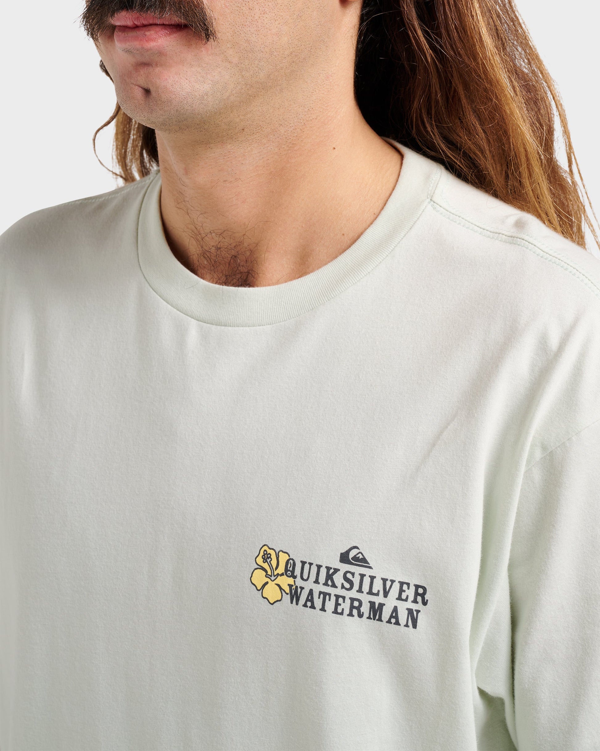 Waterman Aloha Sunset Classic T-shirt - Smoke Smoke Quick Silver