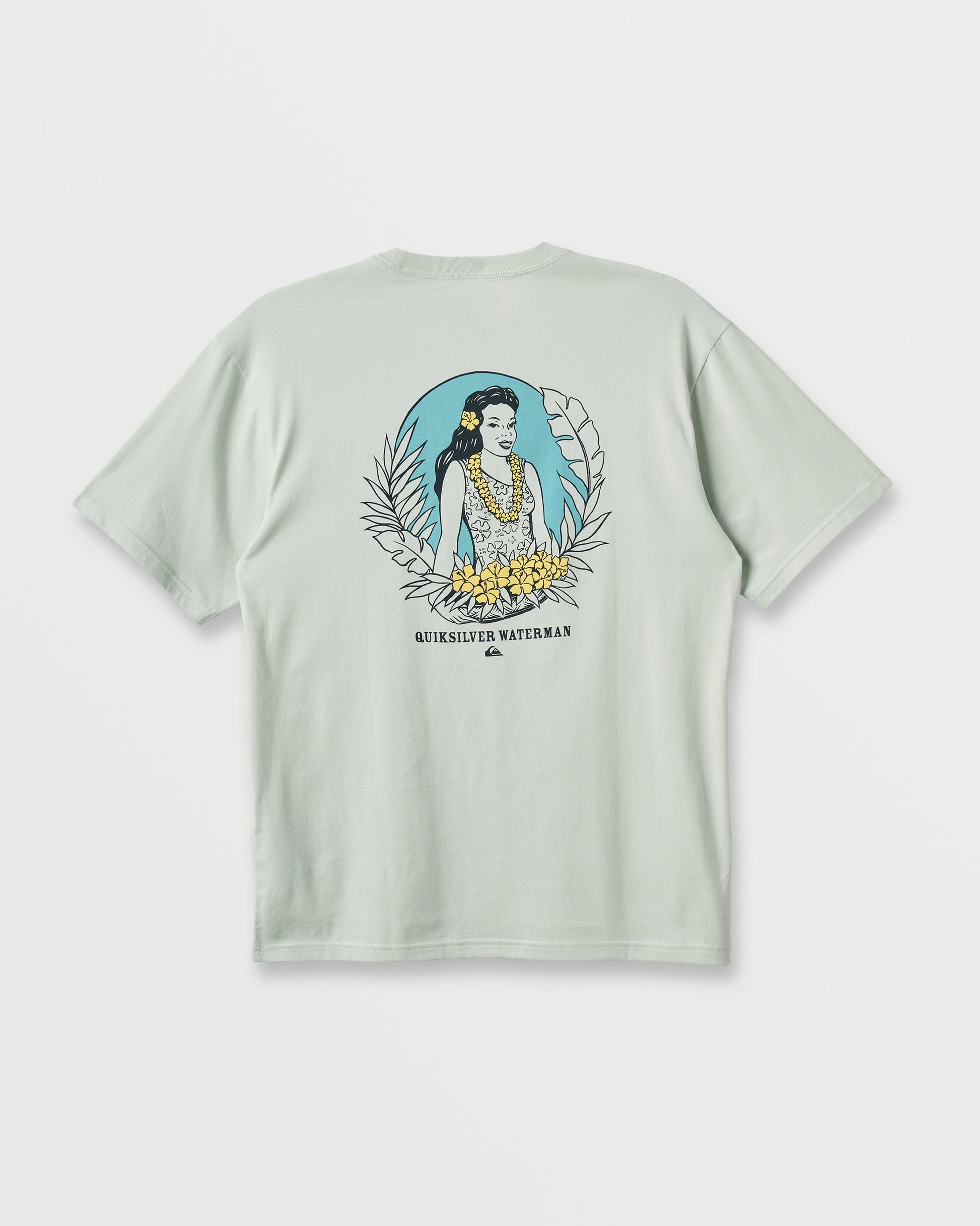 Waterman Aloha Sunset Classic T-shirt - Smoke Smoke Quick Silver