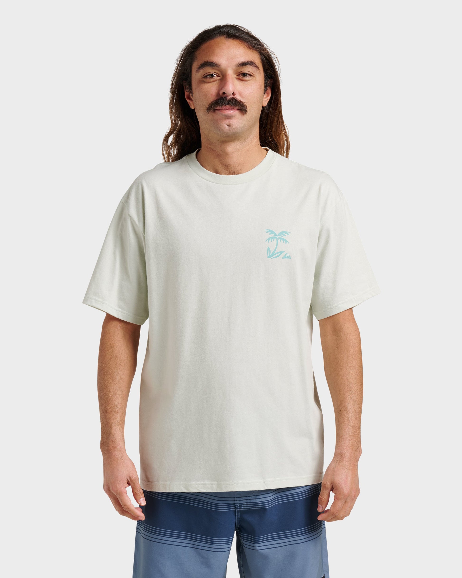 Waterman Back Band Classic T-shirt - Smoke Smoke Quick Silver