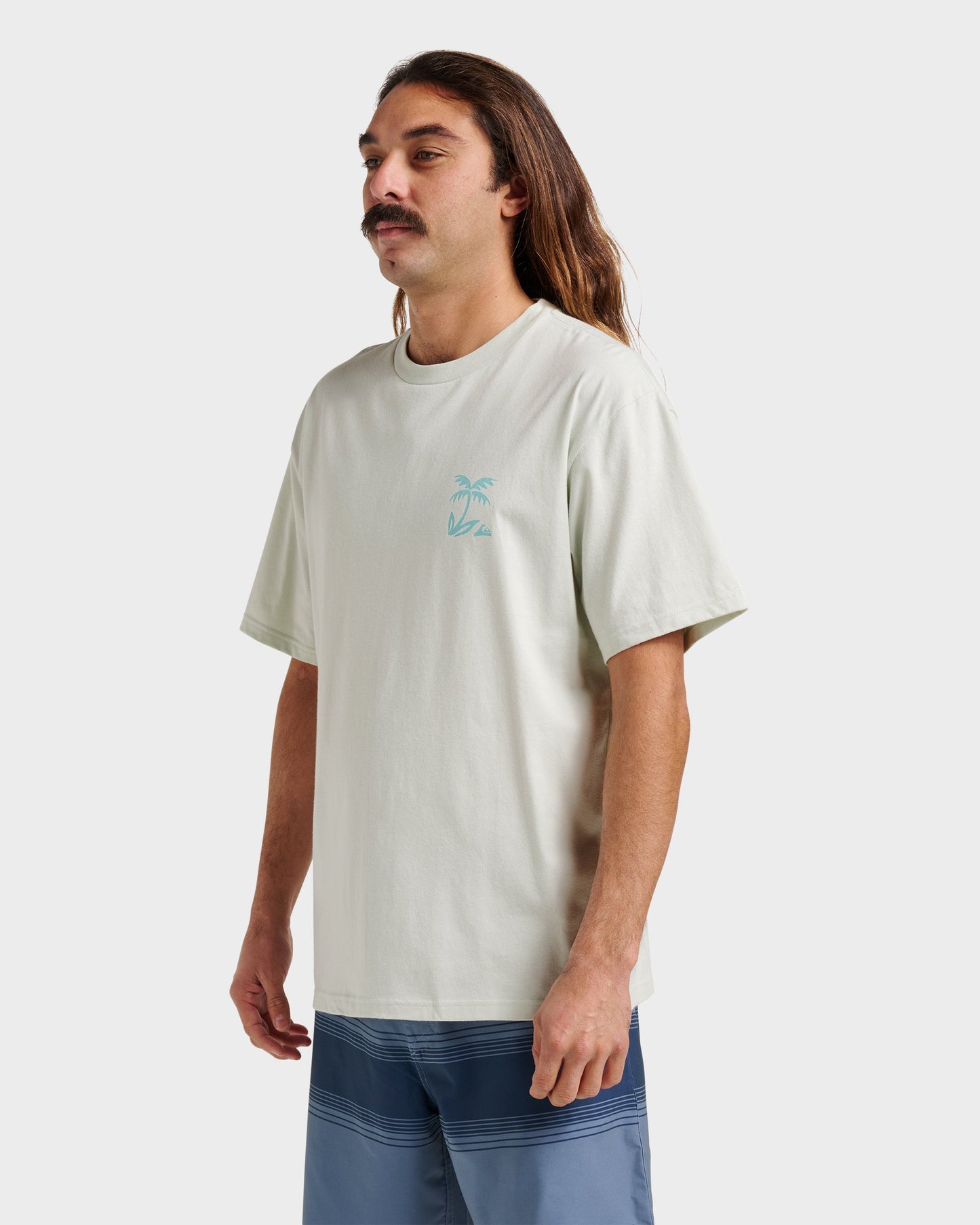 Waterman Back Band Classic T-shirt - Smoke Smoke Quick Silver