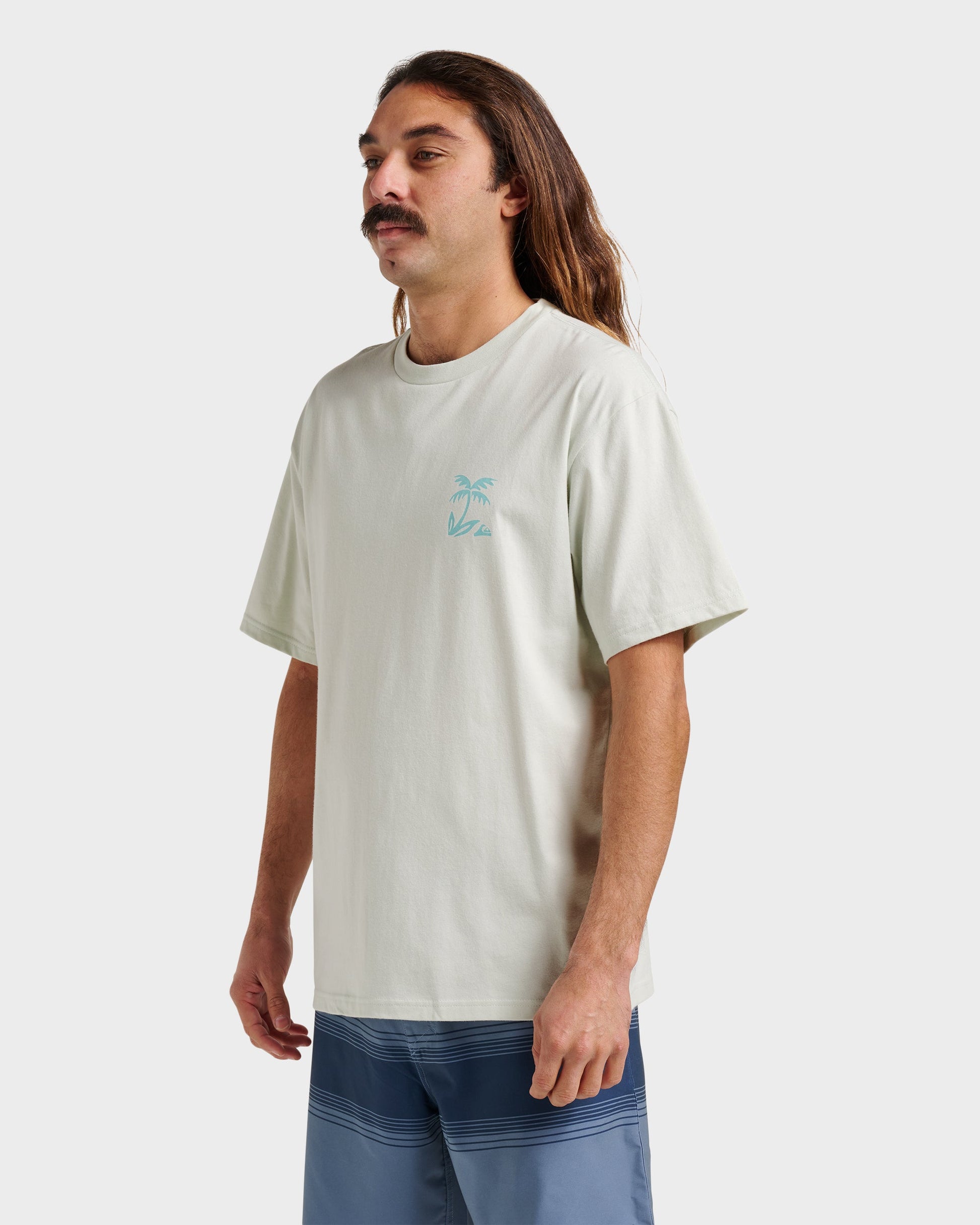 Waterman Back Band Classic T-shirt - Smoke Smoke Quick Silver