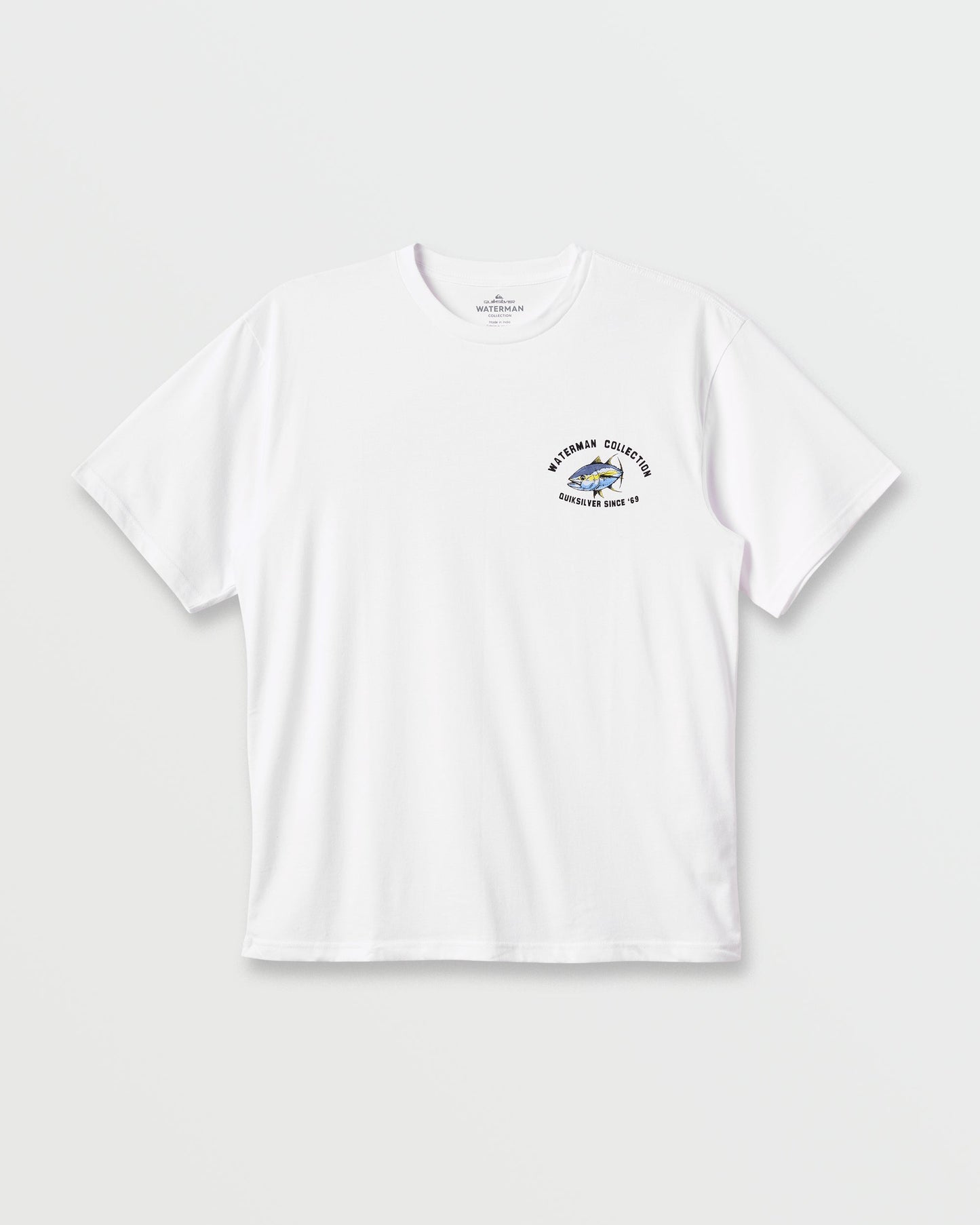 Waterman Double Ahi Classic T-shirt - White White Quick Silver