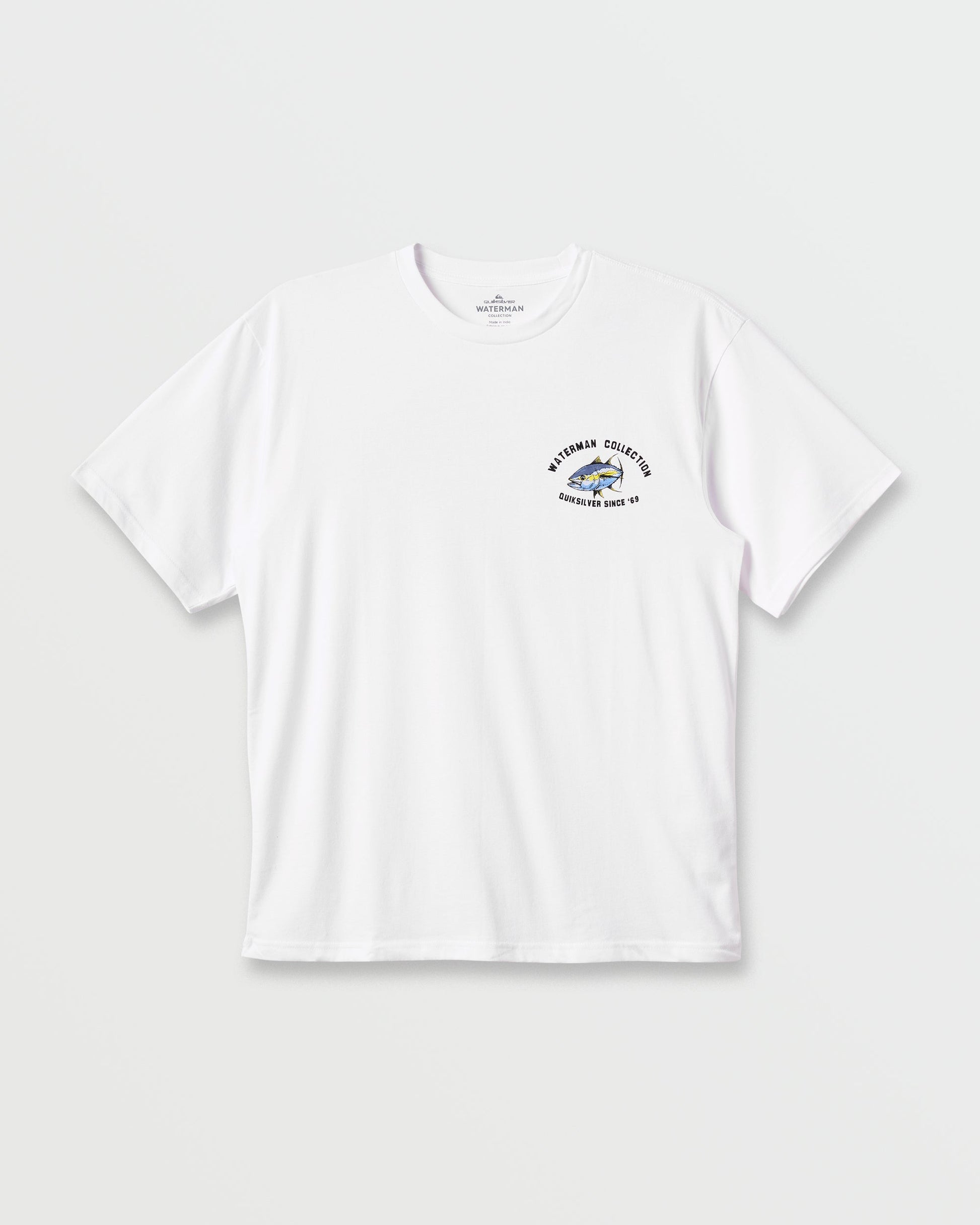 Waterman Double Ahi Classic T-shirt - White White Quick Silver