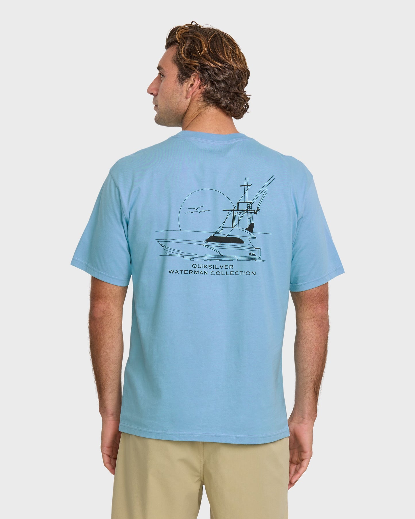 Waterman Fishing Trip Classic T-shirt - Cali Blue Cali Blue Quick Silver