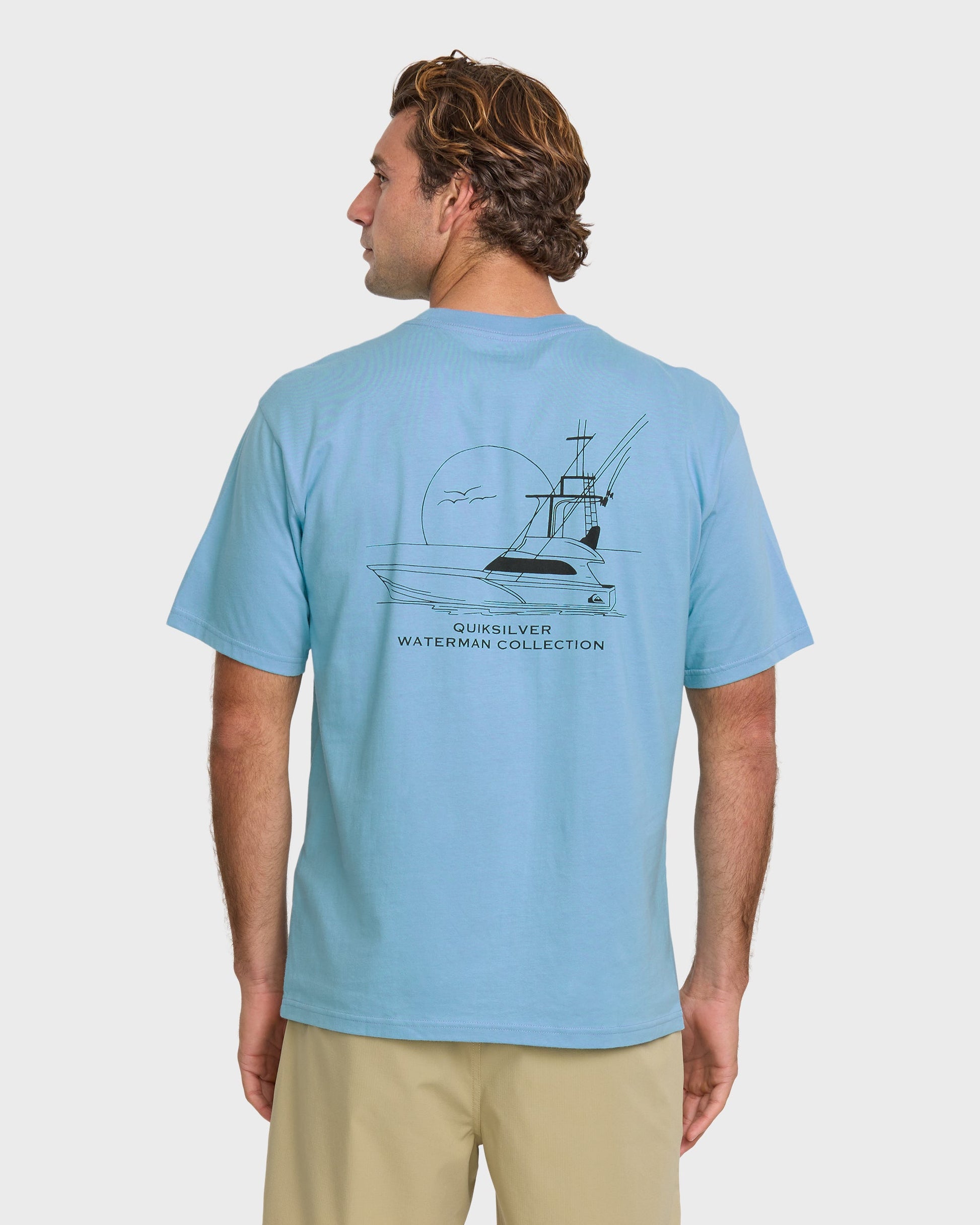 Waterman Fishing Trip Classic T-shirt - Cali Blue Cali Blue Quick Silver