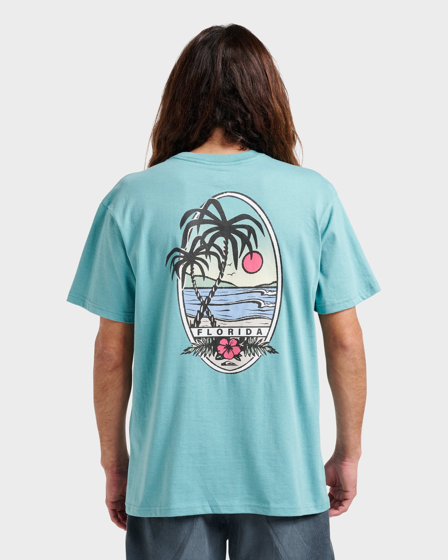 Fl Florida Lookout Point Classic T-shirt - Dusty Turquoise Heather Dusty Turquoise Heather Quick Silver