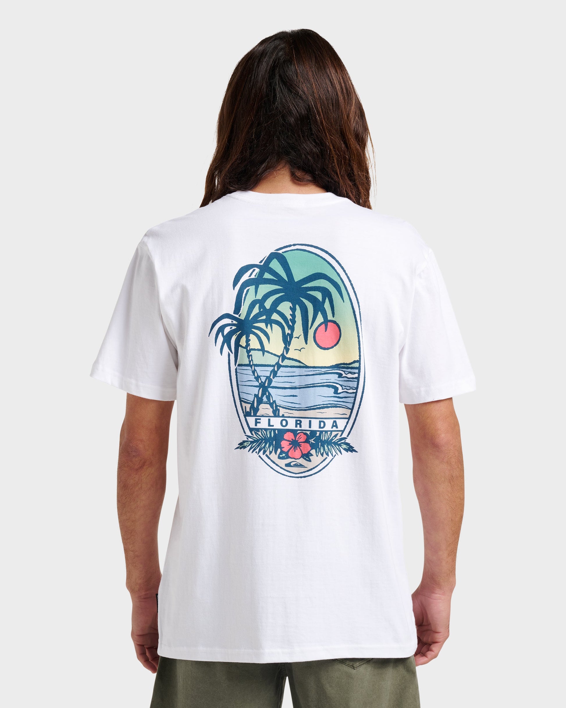 Fl Florida Lookout Point Classic T-shirt - White White Quick Silver