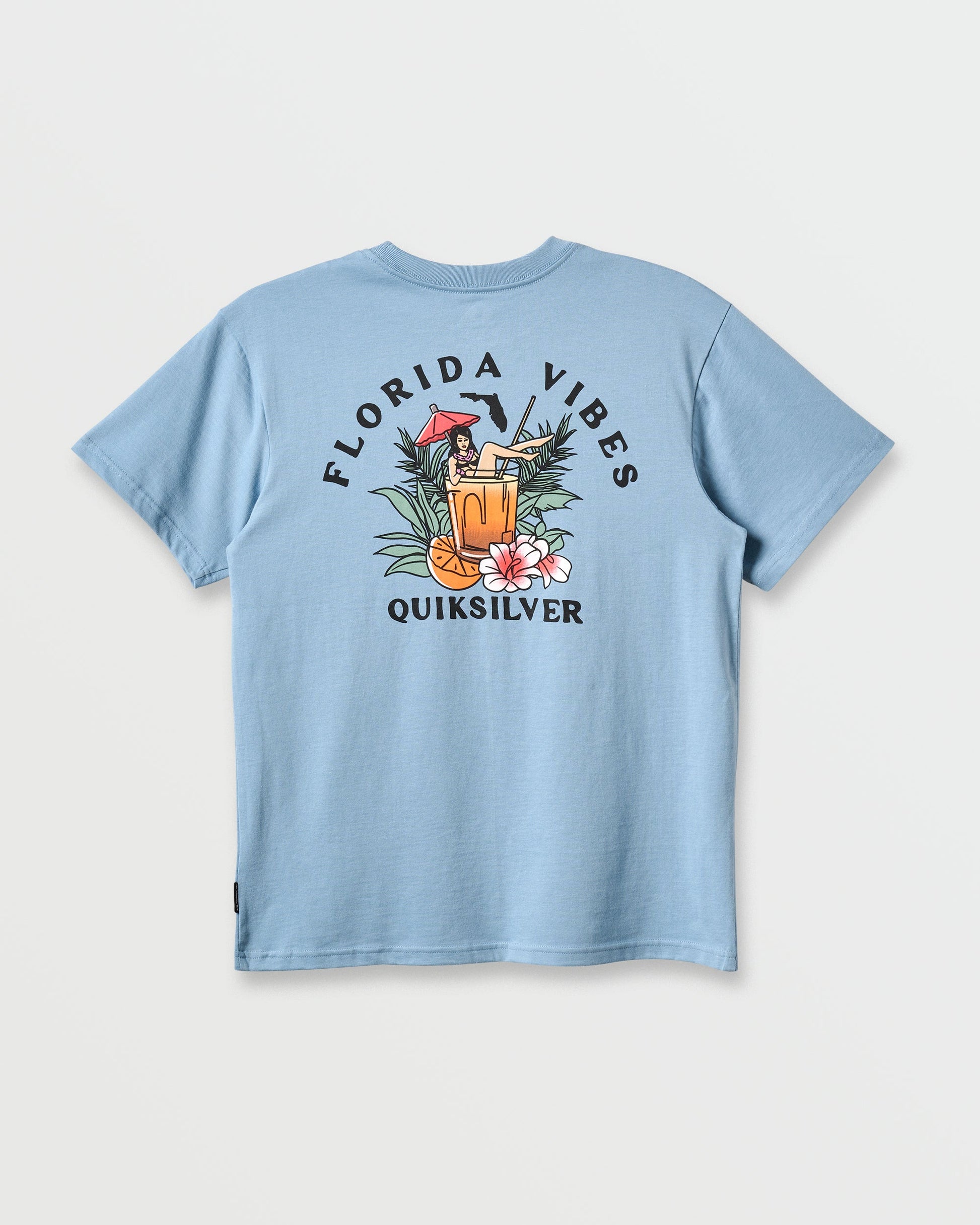 Fl Florida Vibes Classic T-shirt - Ashley Blue Heather Ashley Blue Heather Quick Silver
