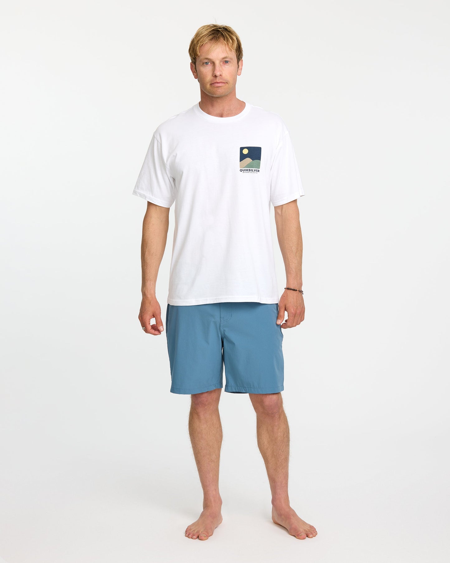 Waterman Four Elements Classic T-shirt - White White Quick Silver