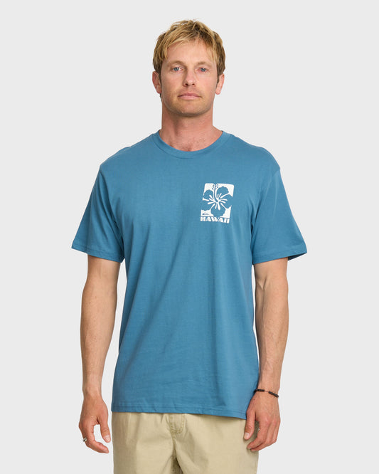 Hi Hibiscus Classic T-shirt - Copen Blue Copen Blue Quick Silver