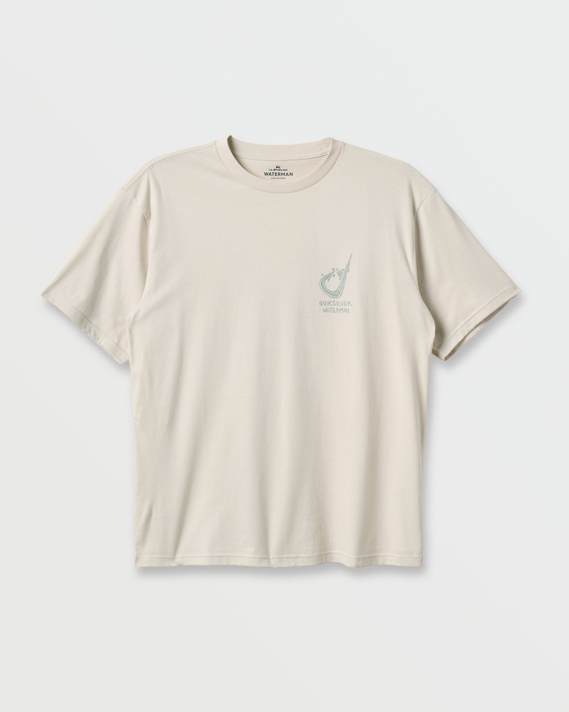 Waterman Hooked On Classic T-shirt - Moonbeam Moonbeam Quick Silver