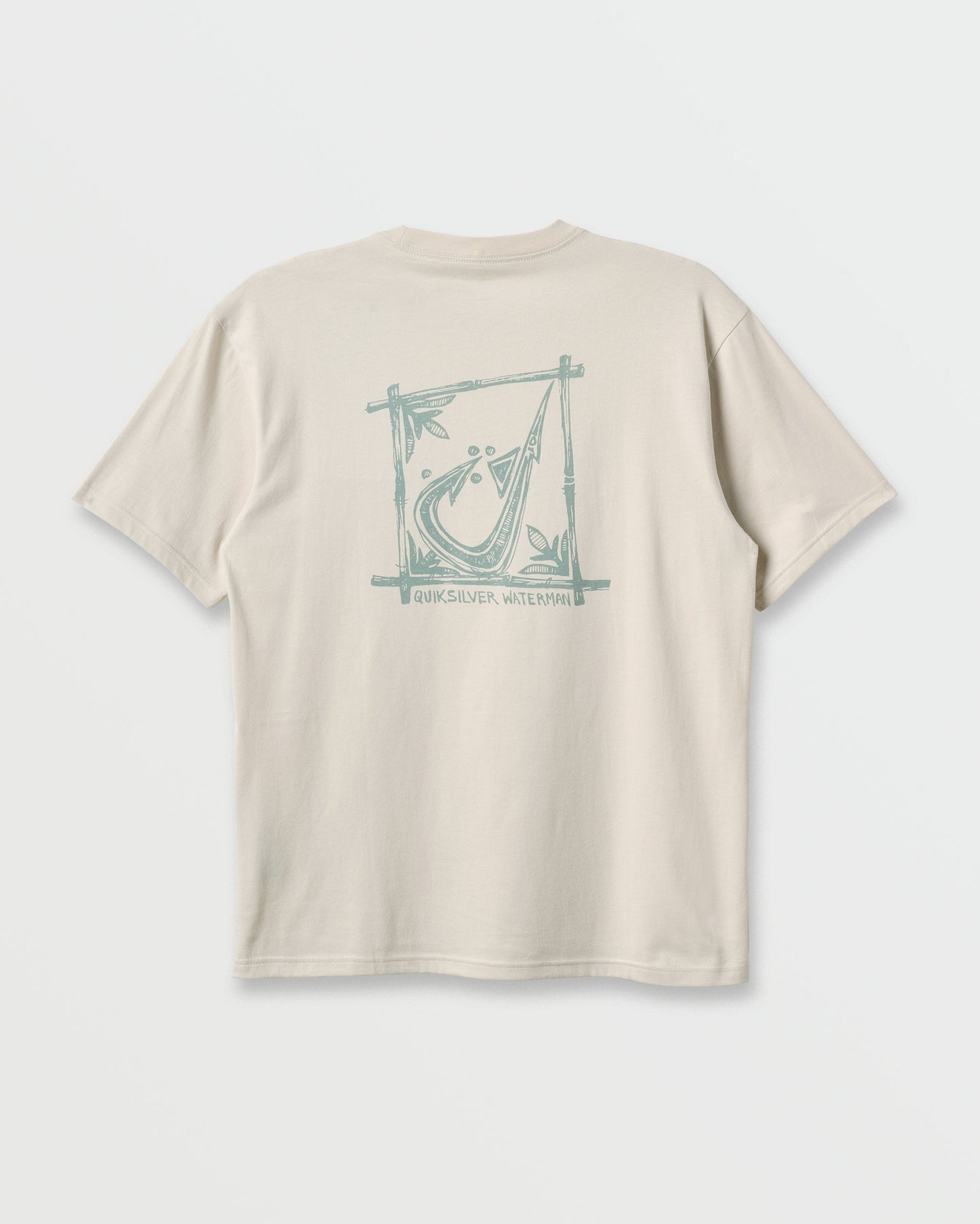Waterman Hooked On Classic T-shirt - Moonbeam Moonbeam Quick Silver