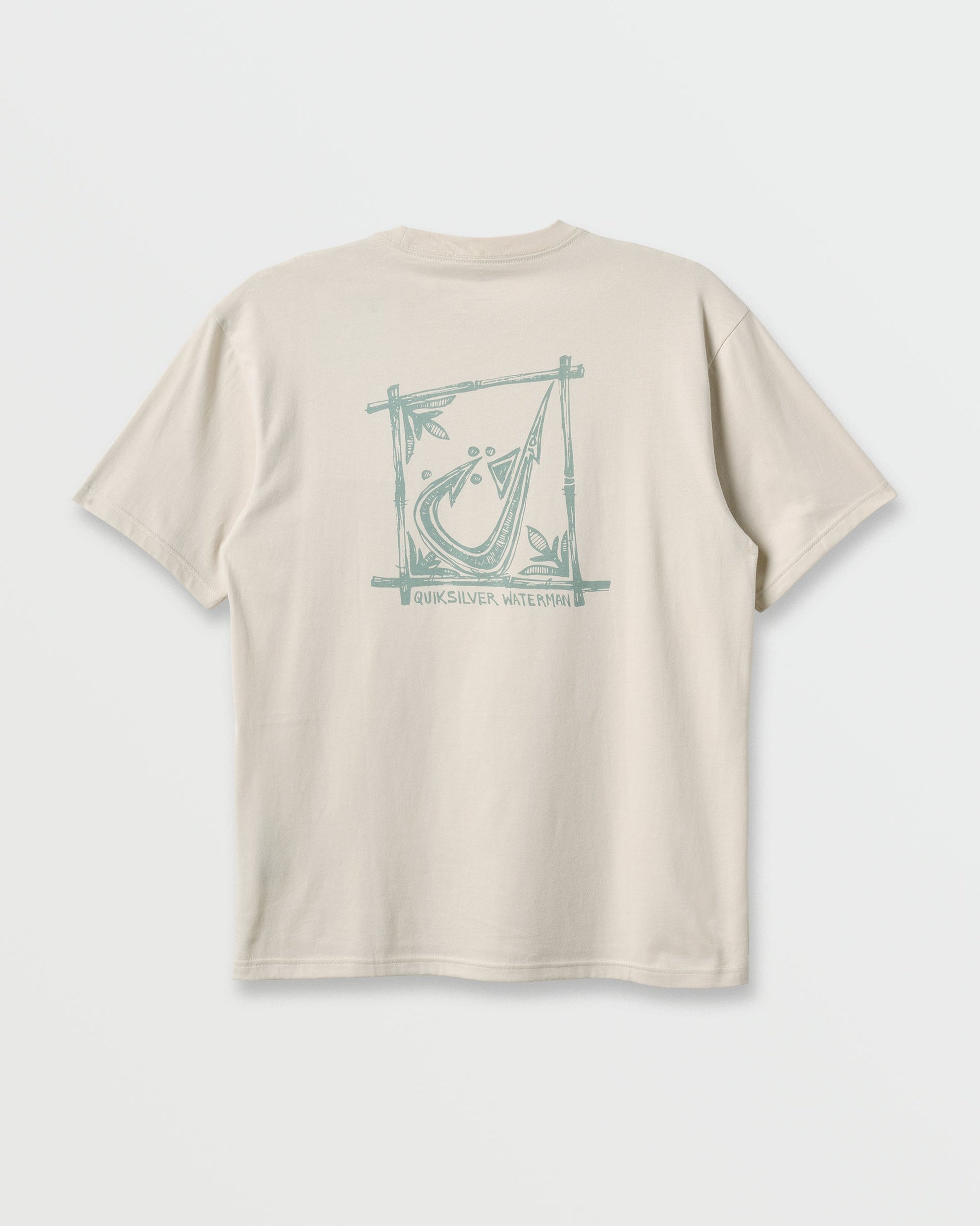 Waterman Hooked On Classic T-shirt - Moonbeam Moonbeam Quick Silver